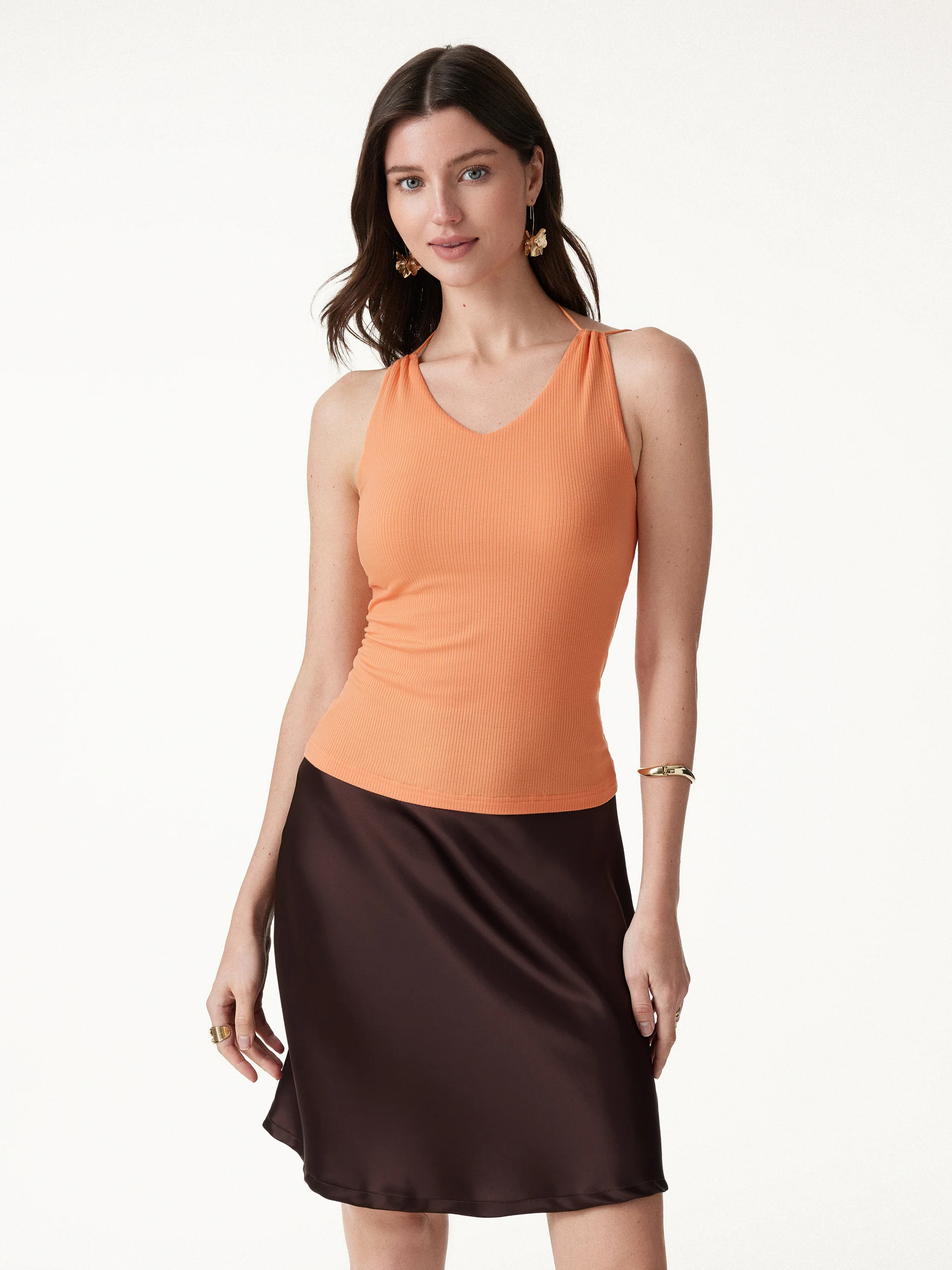 2Pcs Set CoolTouch Spaghetti Brami & Playful Mini SkIrt - Image 5