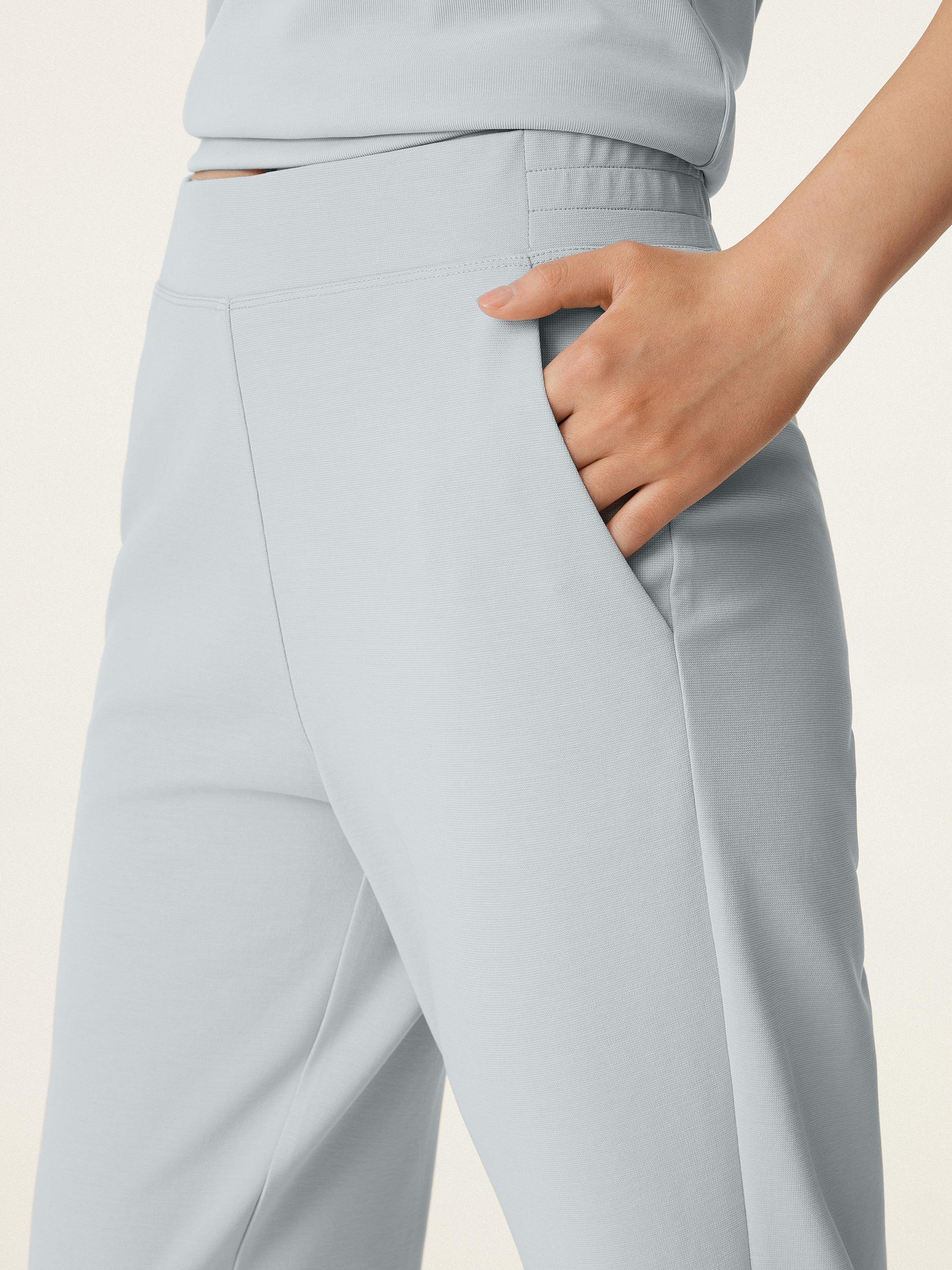 Mid Rise Pull-on Tapered Pant with Pockets - Image 2