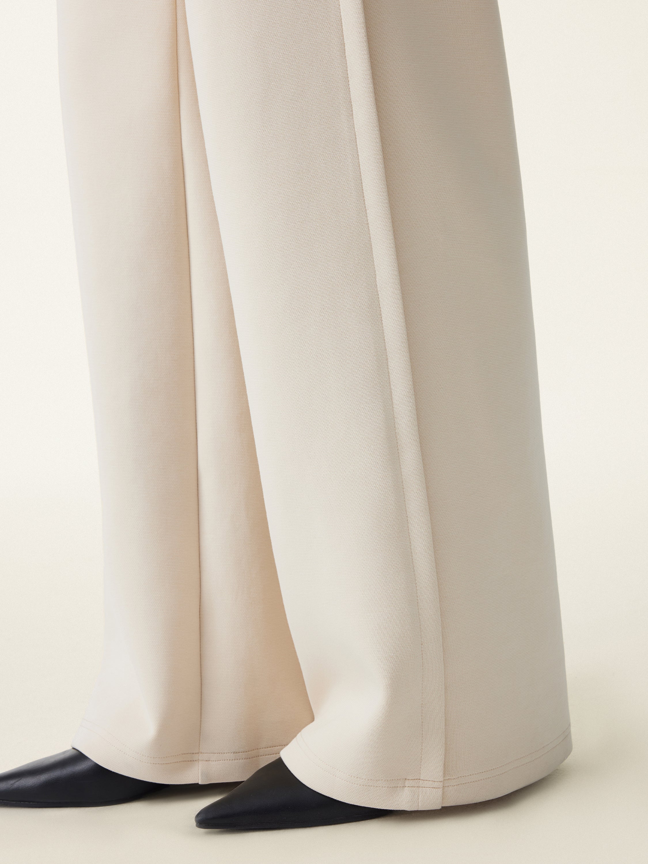2Pcs Set Boatneck Angled Tee & Mid Rise Wide Leg Trousers - Image 15