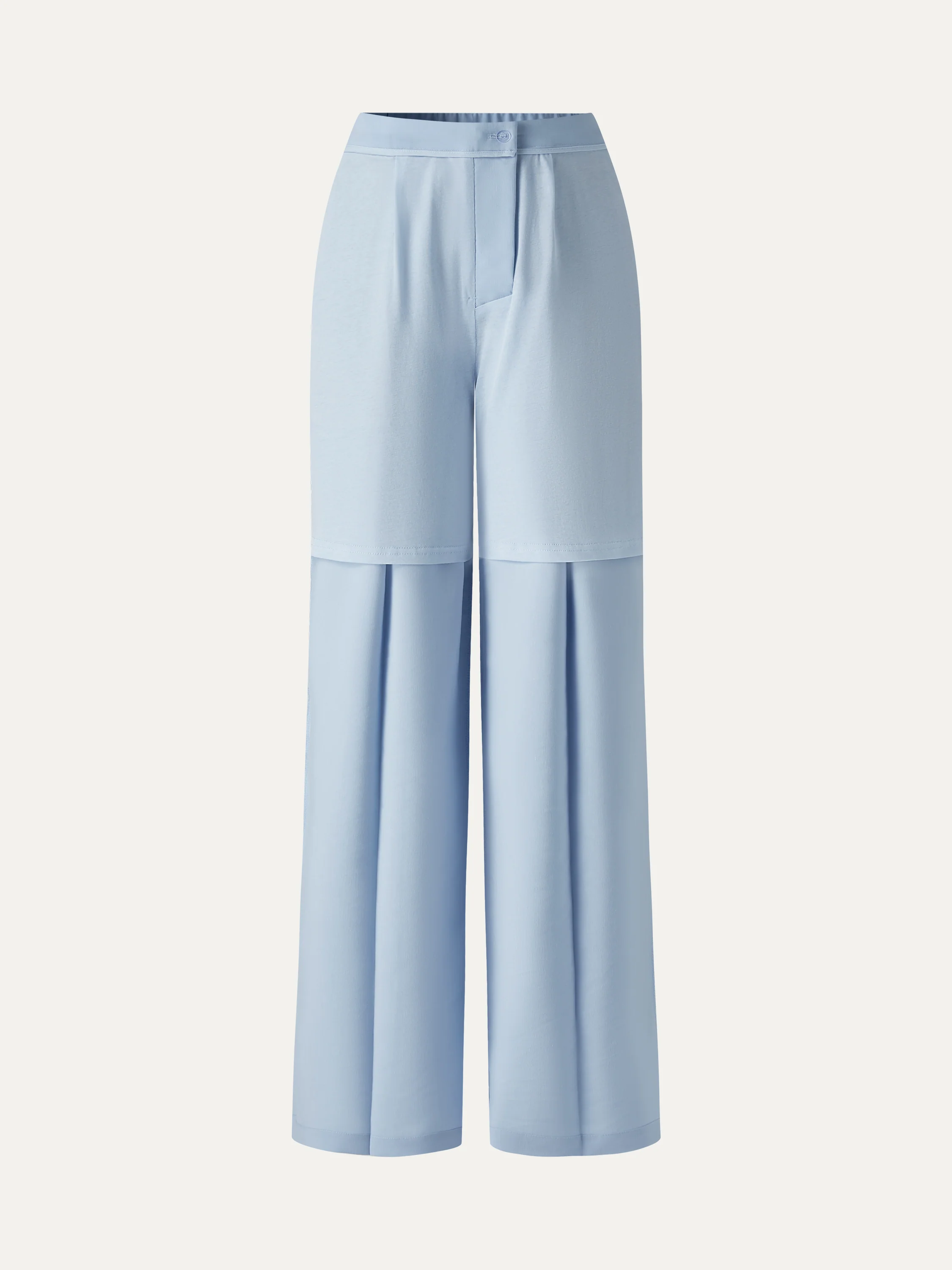 Linen Blend Wide Leg Pants - Image 4