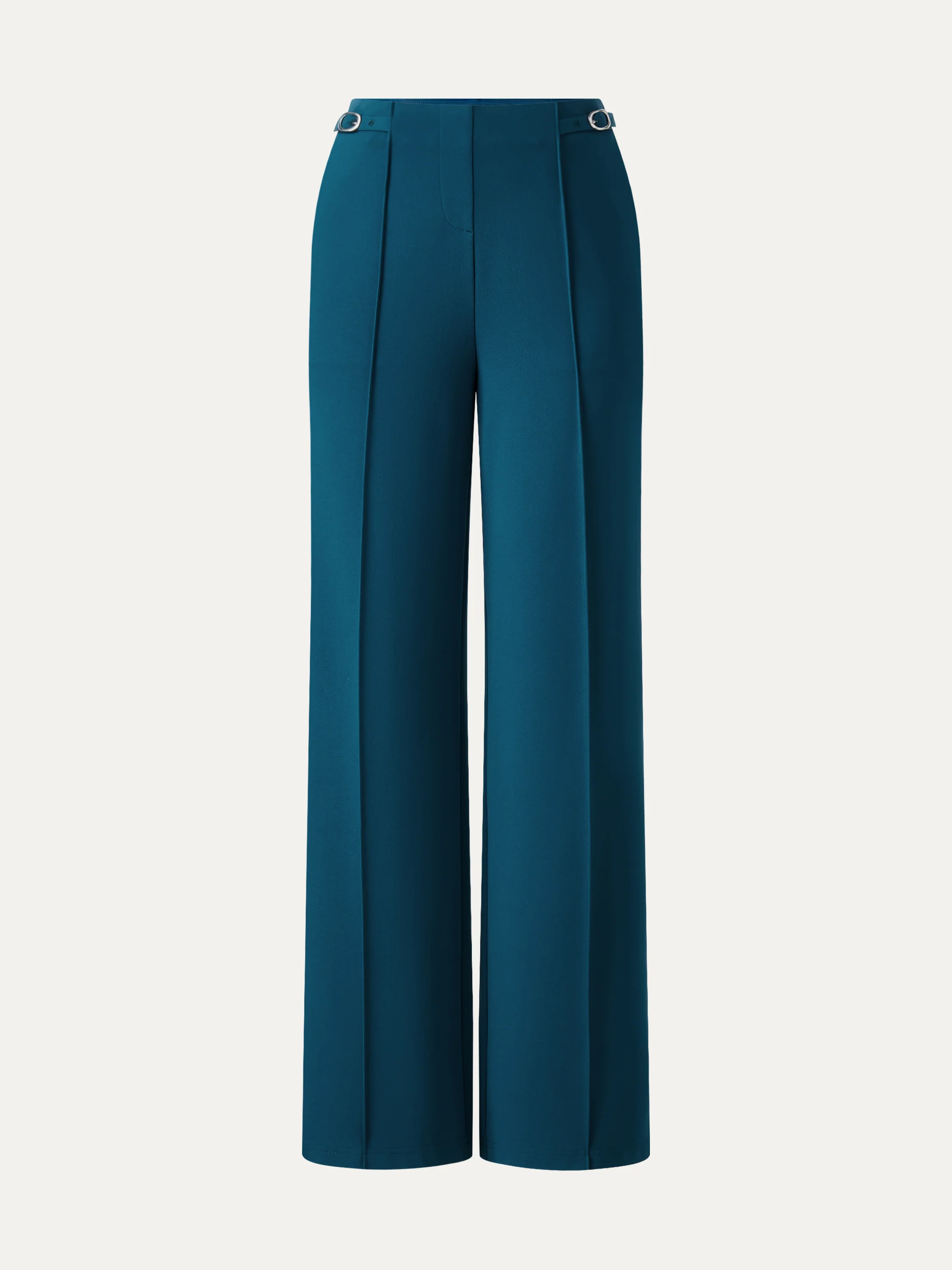 4-Way Stretch Drapey High Rise Wide Leg Ankled Pant - Image 10