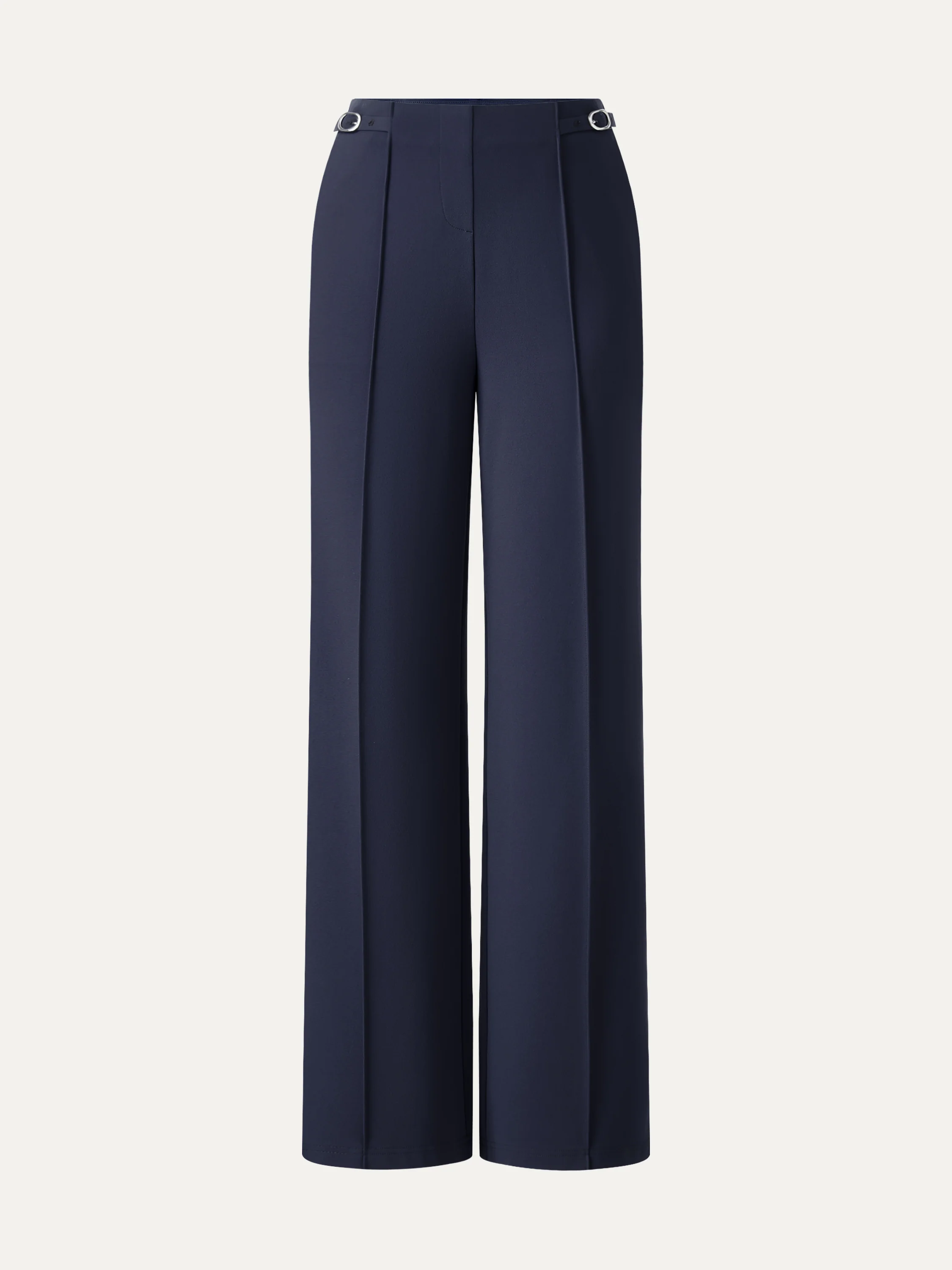 4-Way Stretch Drapey High Rise Wide Leg Ankled Pant - Image 12