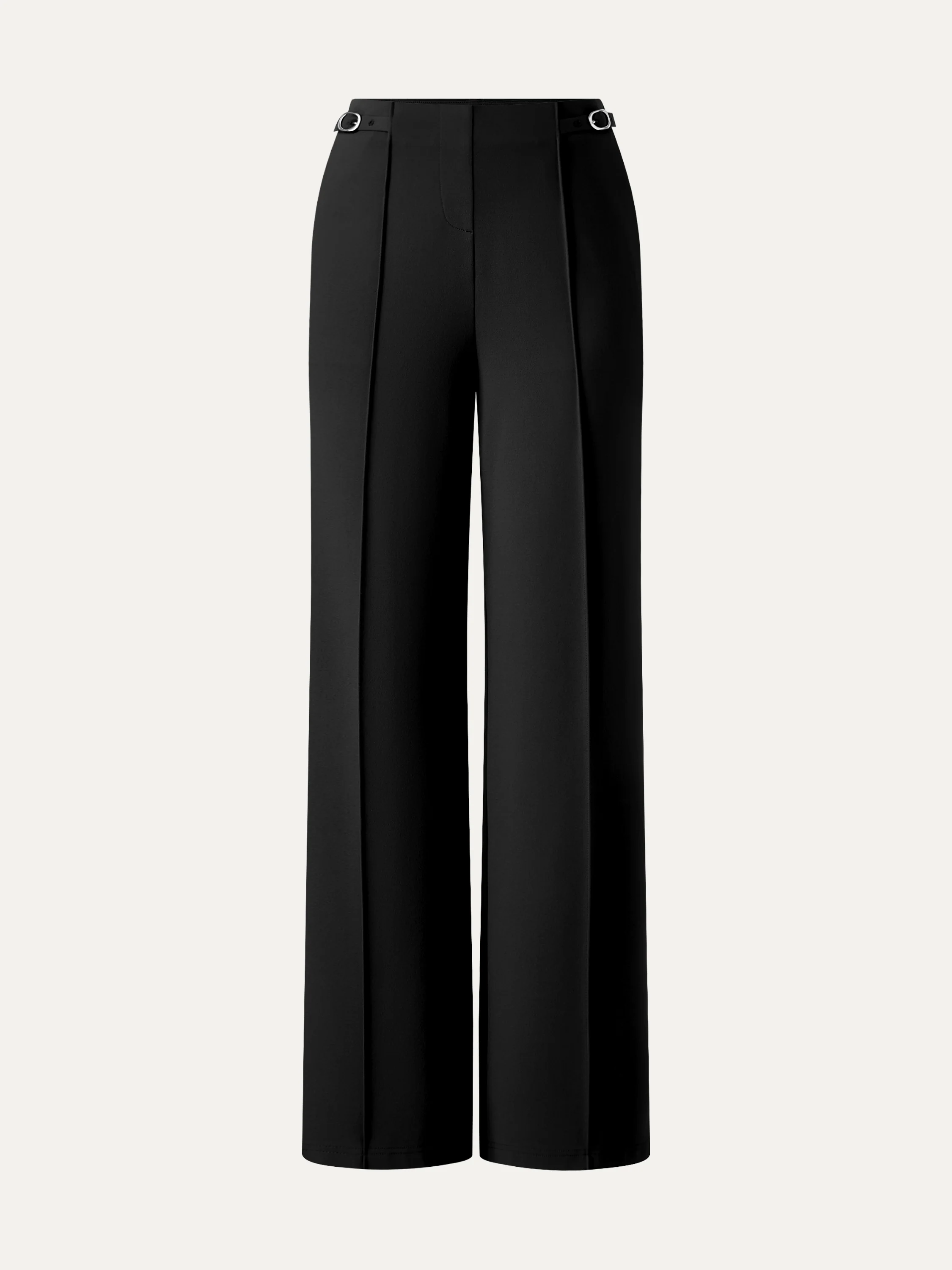 4-Way Stretch Drapey High Rise Wide Leg Ankled Pant - Image 13