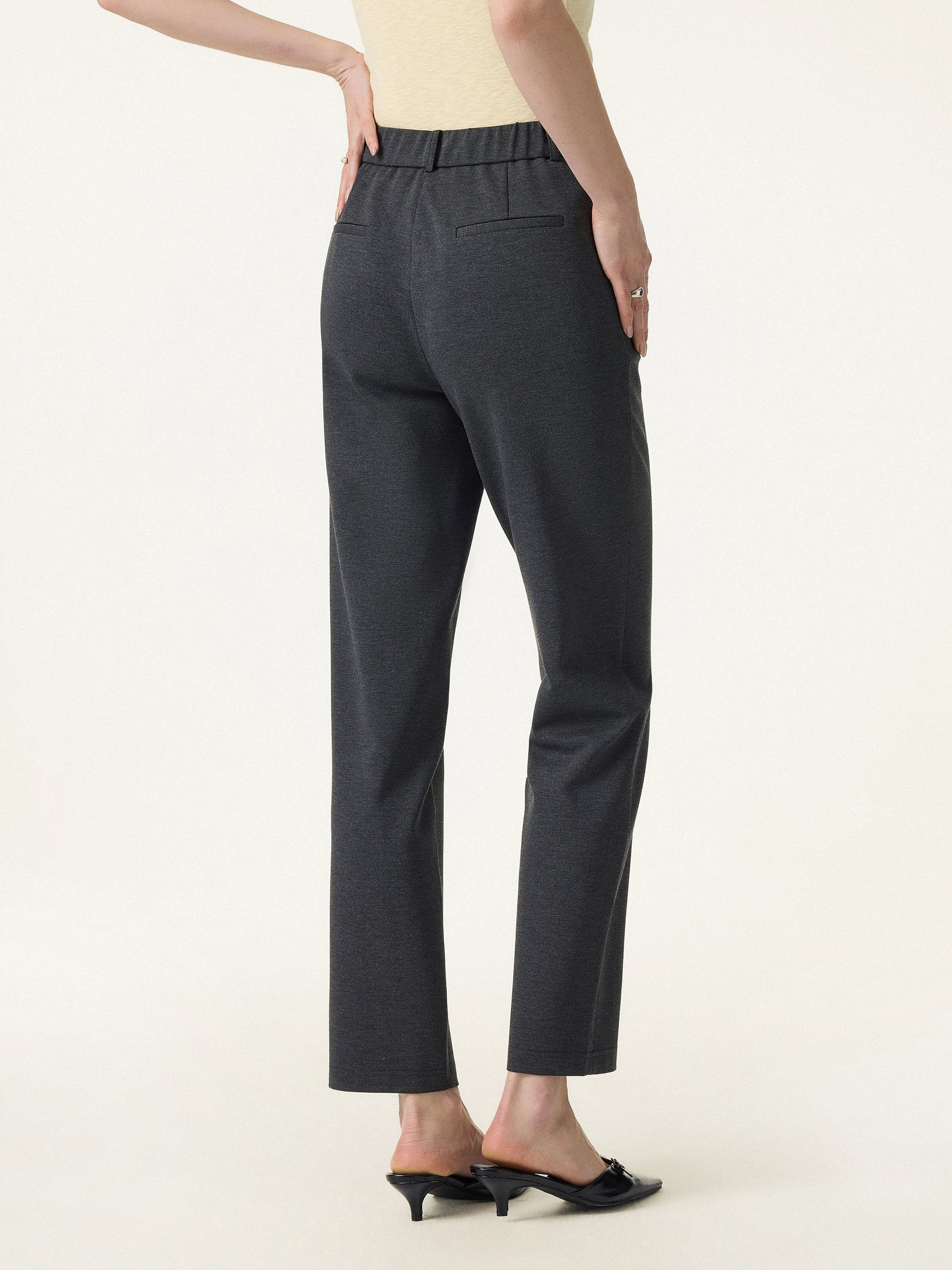4-Way Stretch High Rise Tapered Leg Pant with Pockets - Image 10