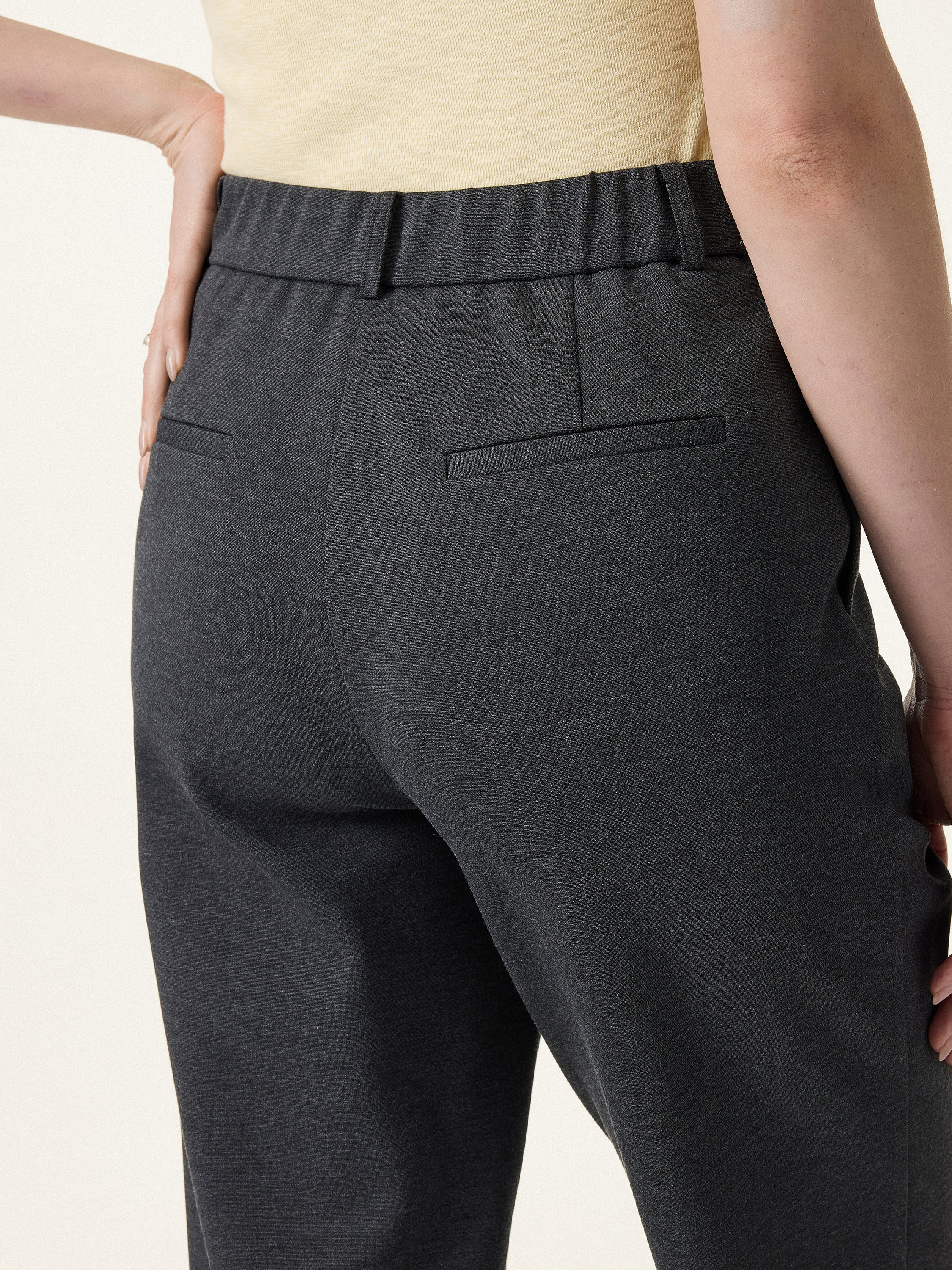 4-Way Stretch High Rise Tapered Leg Pant with Pockets - Image 6