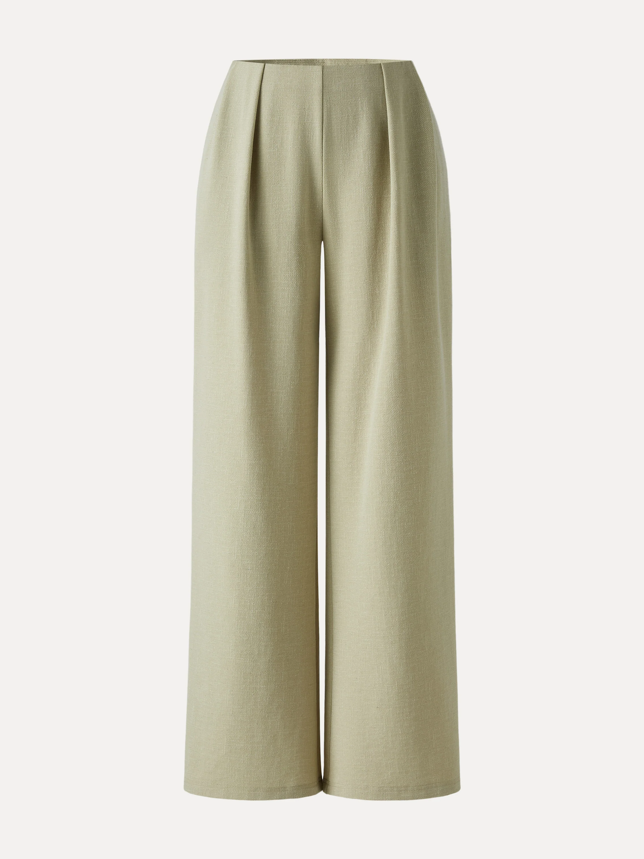 Airy Stretch Linen Wide Flare Pant with Pockets - Image 15