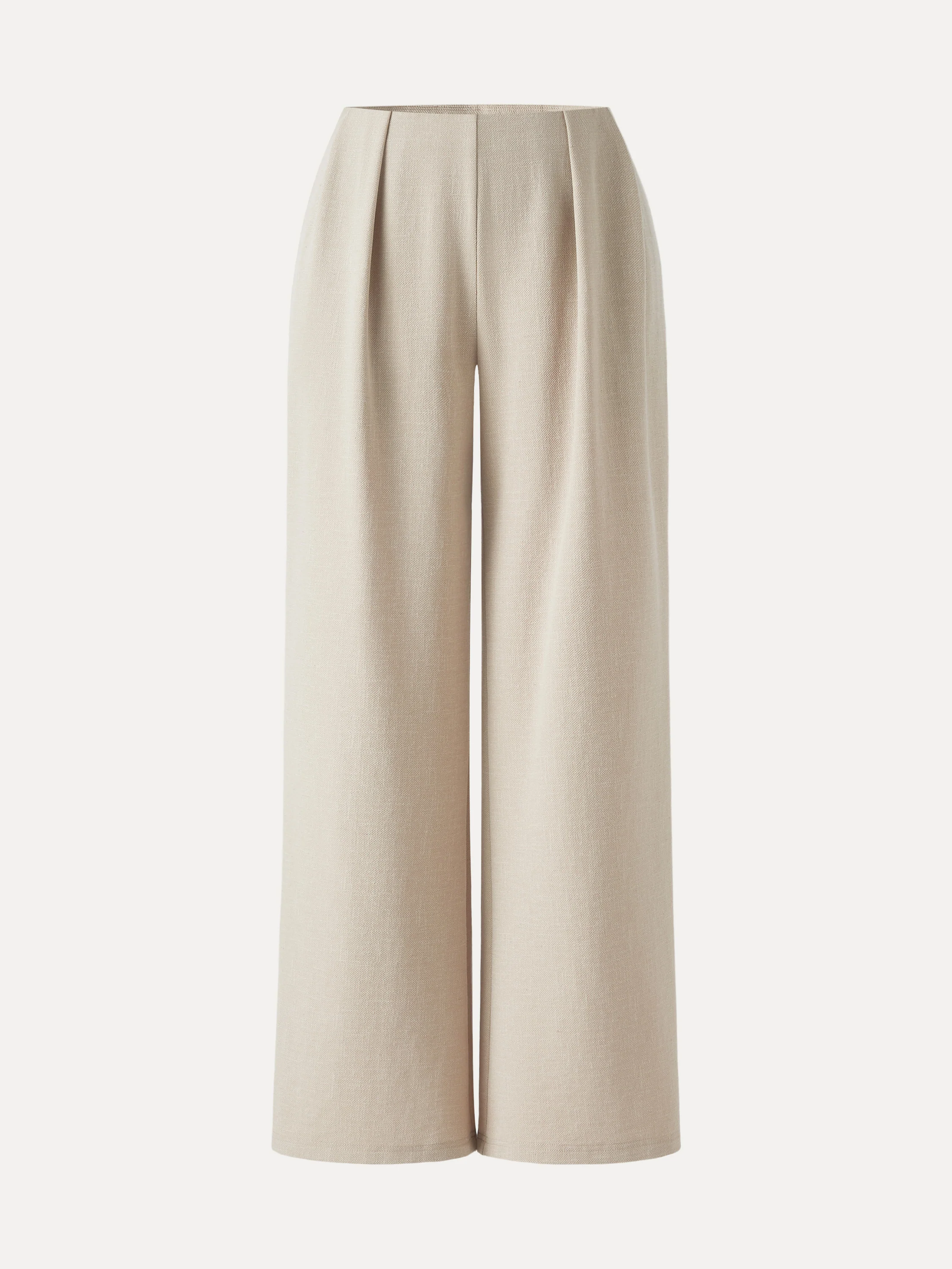 Airy Stretch Linen Wide Flare Pant with Pockets - Image 19