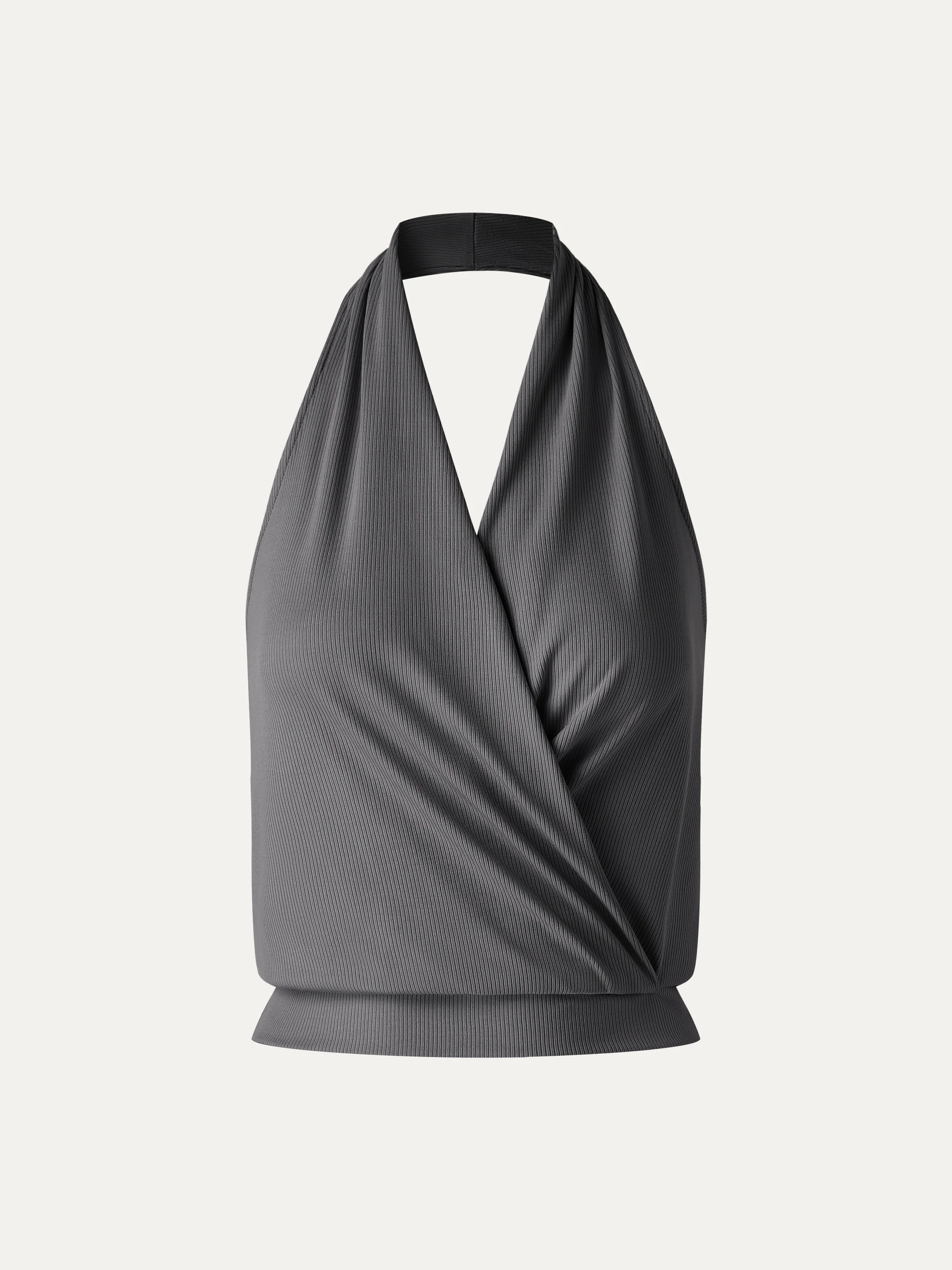Bamboo Blend Halter Neck Relaxed Top - Image 13