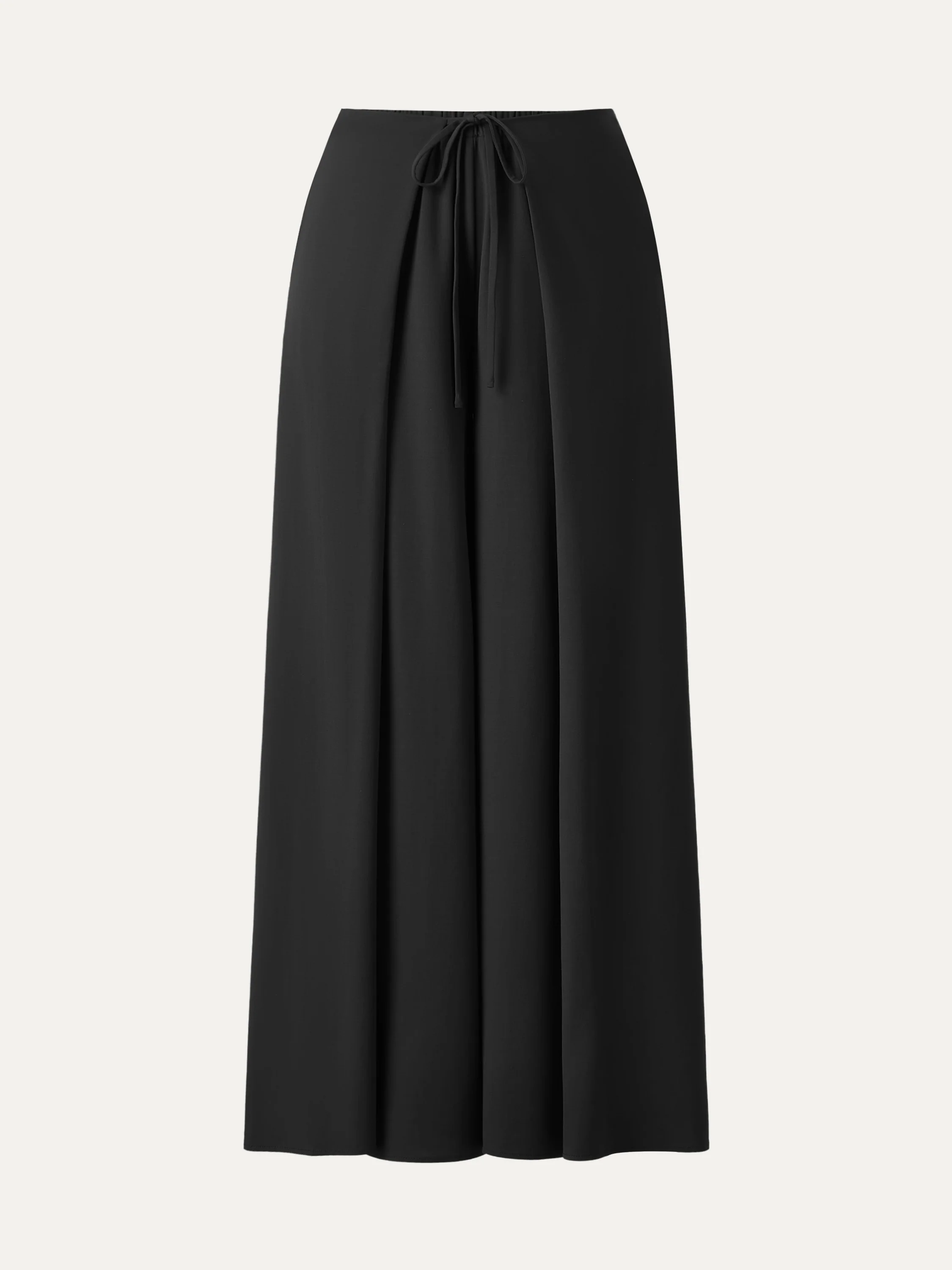 Bamboo Ponte Wrap-tie Palazzo Pant with Pockets - Image 10