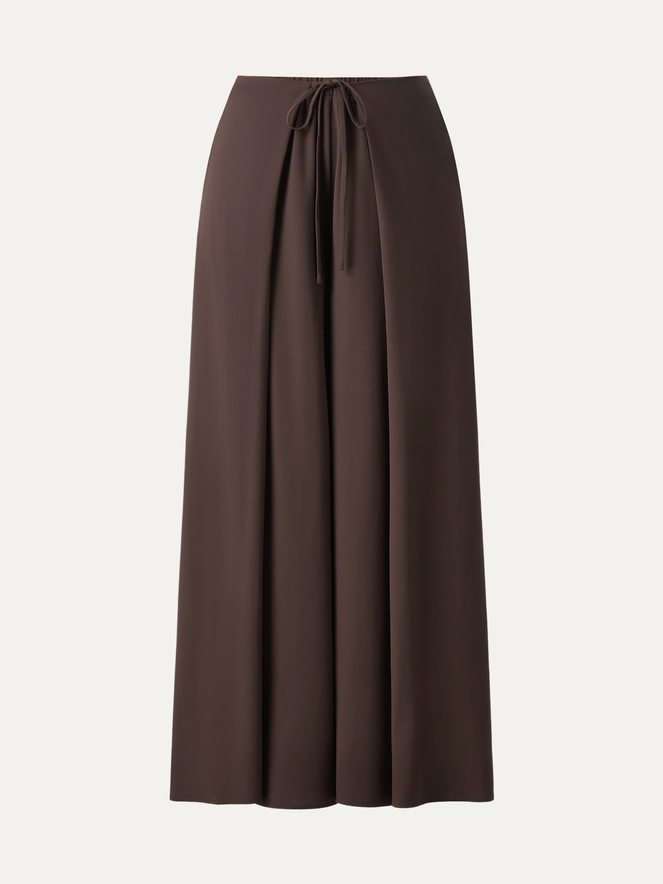 Bamboo Ponte Wrap-tie Palazzo Pant with Pockets - Image 8