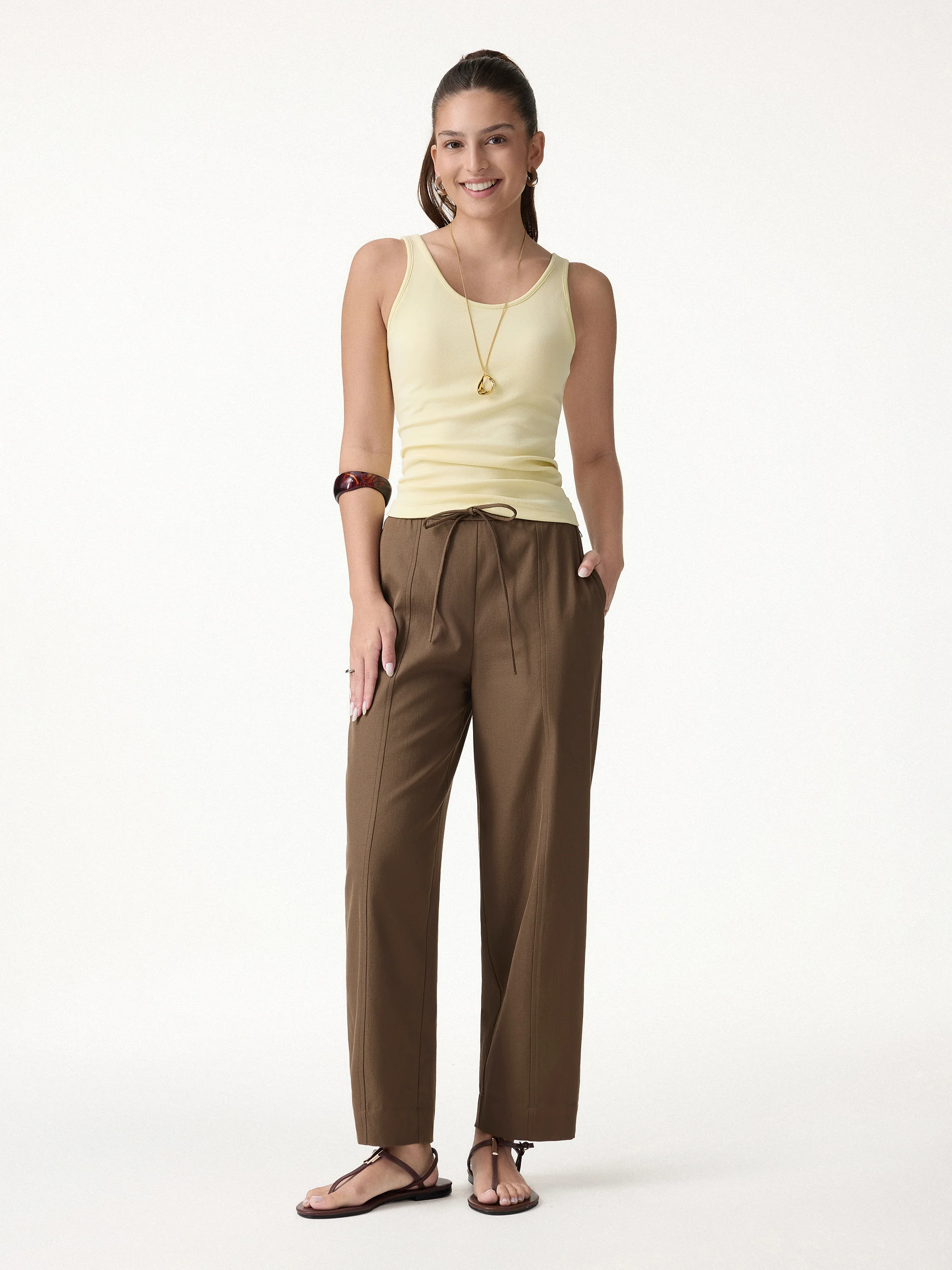 Breathable Linen-Like Summer Travel Pants - Image 13
