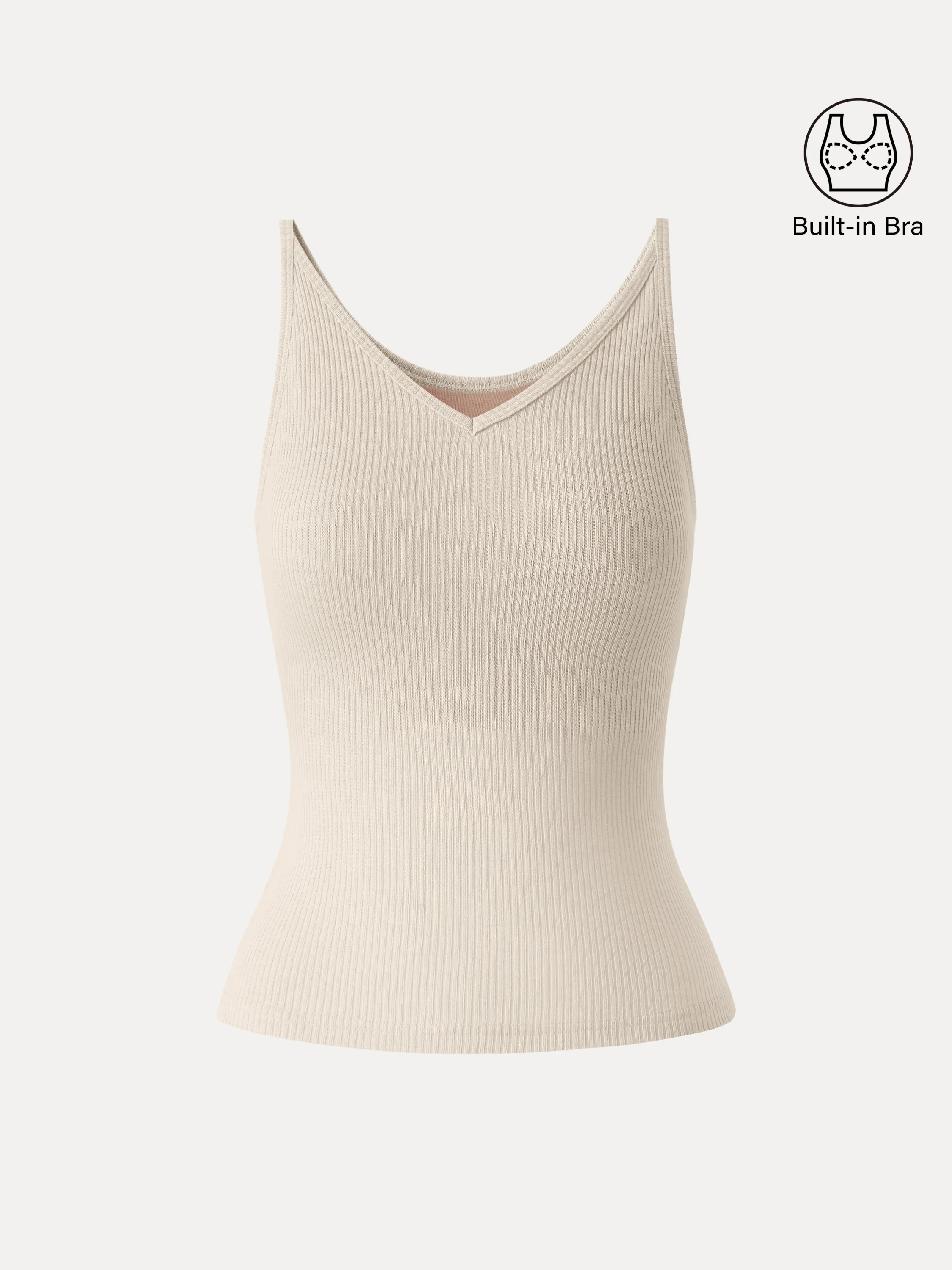 Breathable V-Neck Spaghetti Bra Tank - Image 14