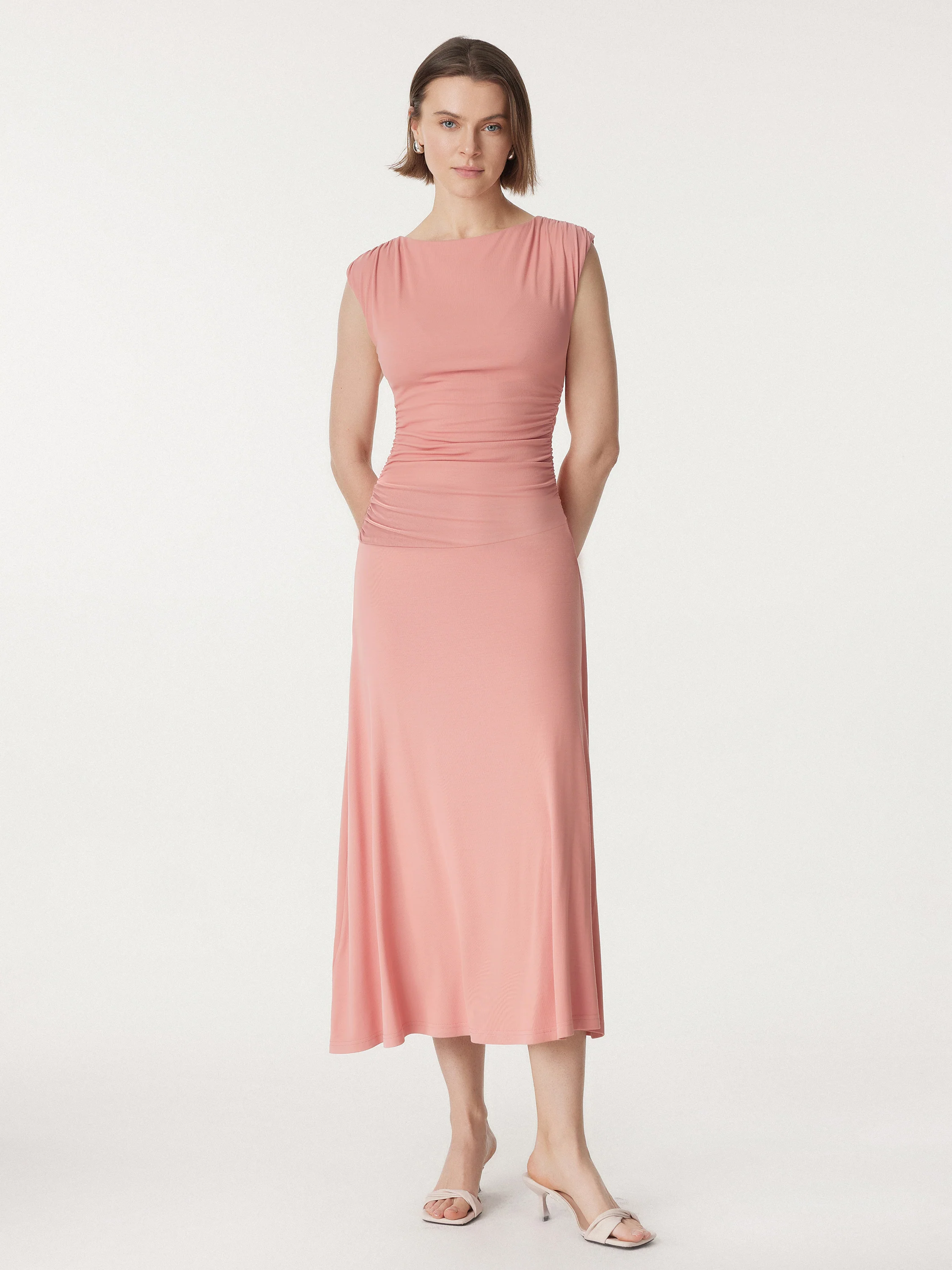 Breezy Cooling Side Ruched Maxi Dress - Image 19