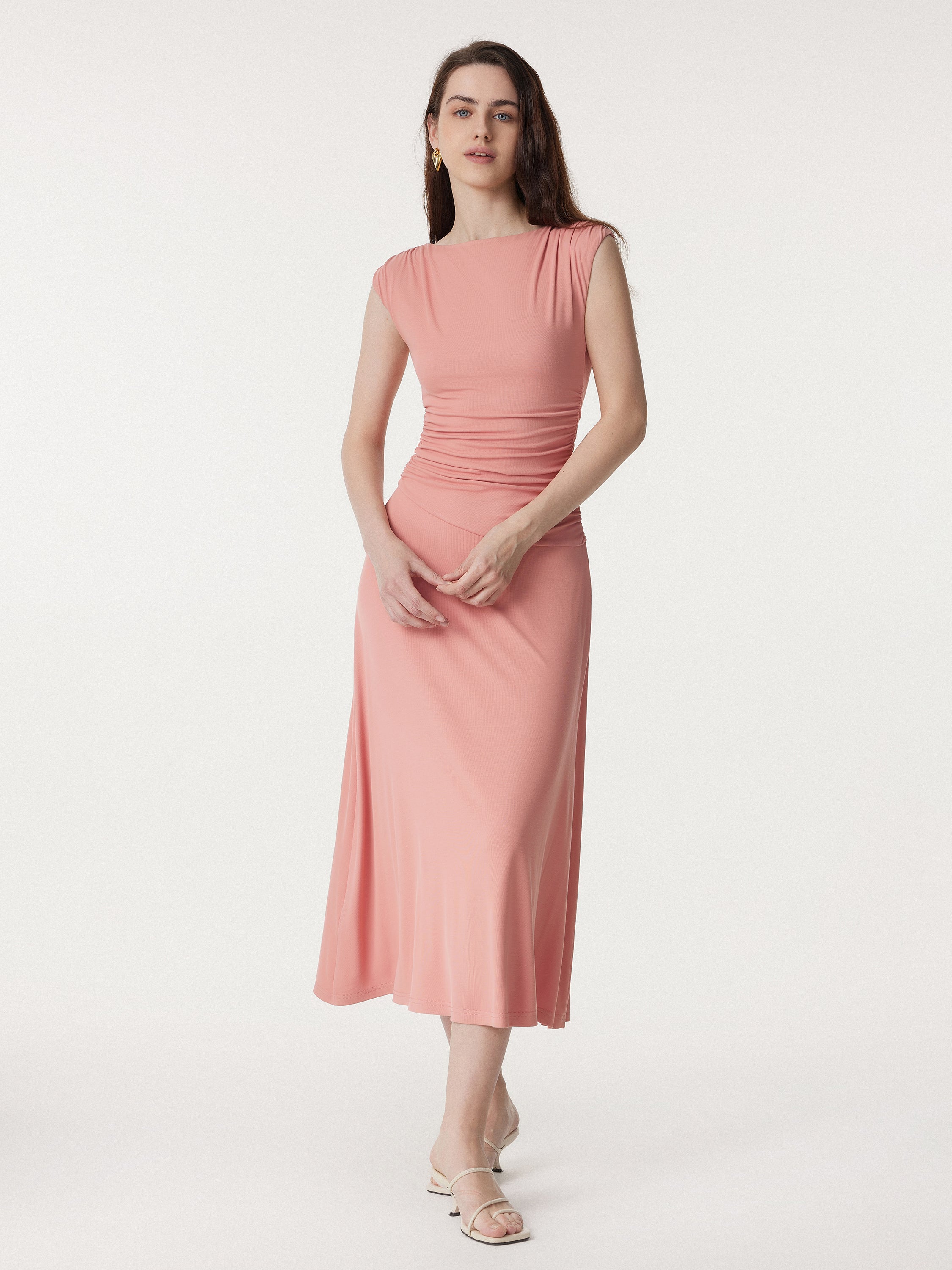 Breezy Cooling Side Ruched Maxi Dress - Image 20