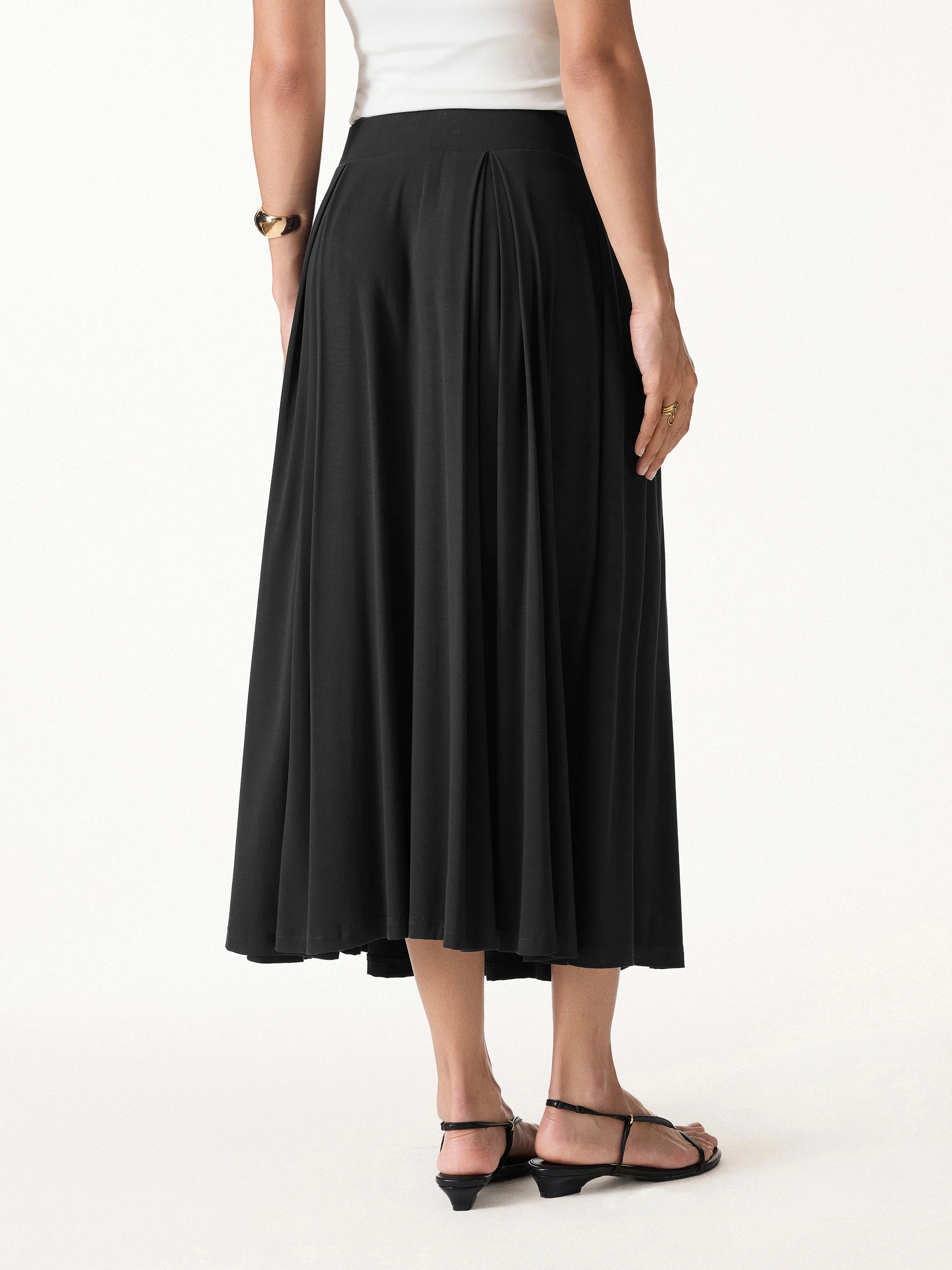 Breezy Drapey Midi Skirt - Image 6
