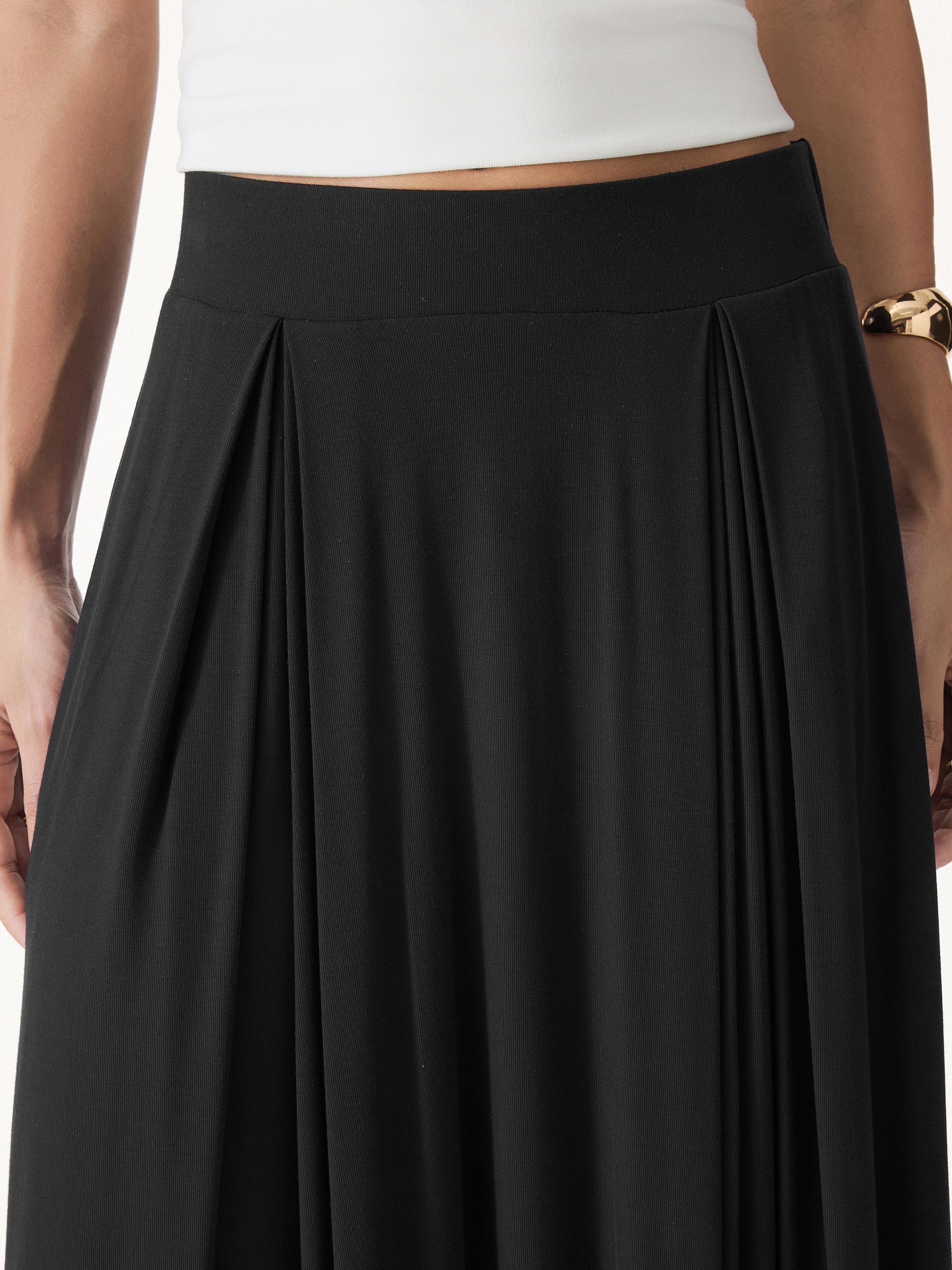 Breezy Drapey Midi Skirt - Image 7