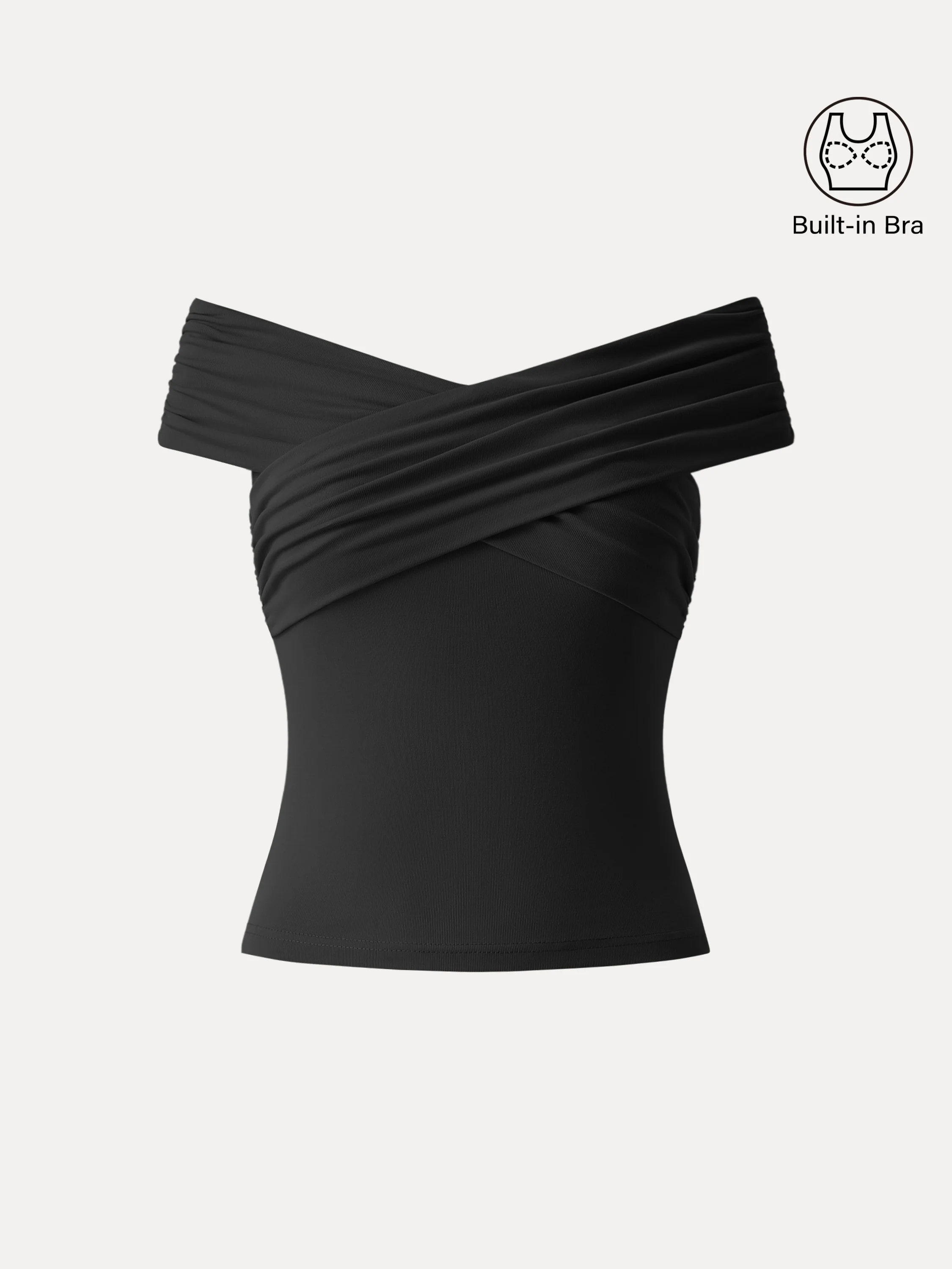 Criss Cross Off Shoulder New Airy Bra Top - Image 20