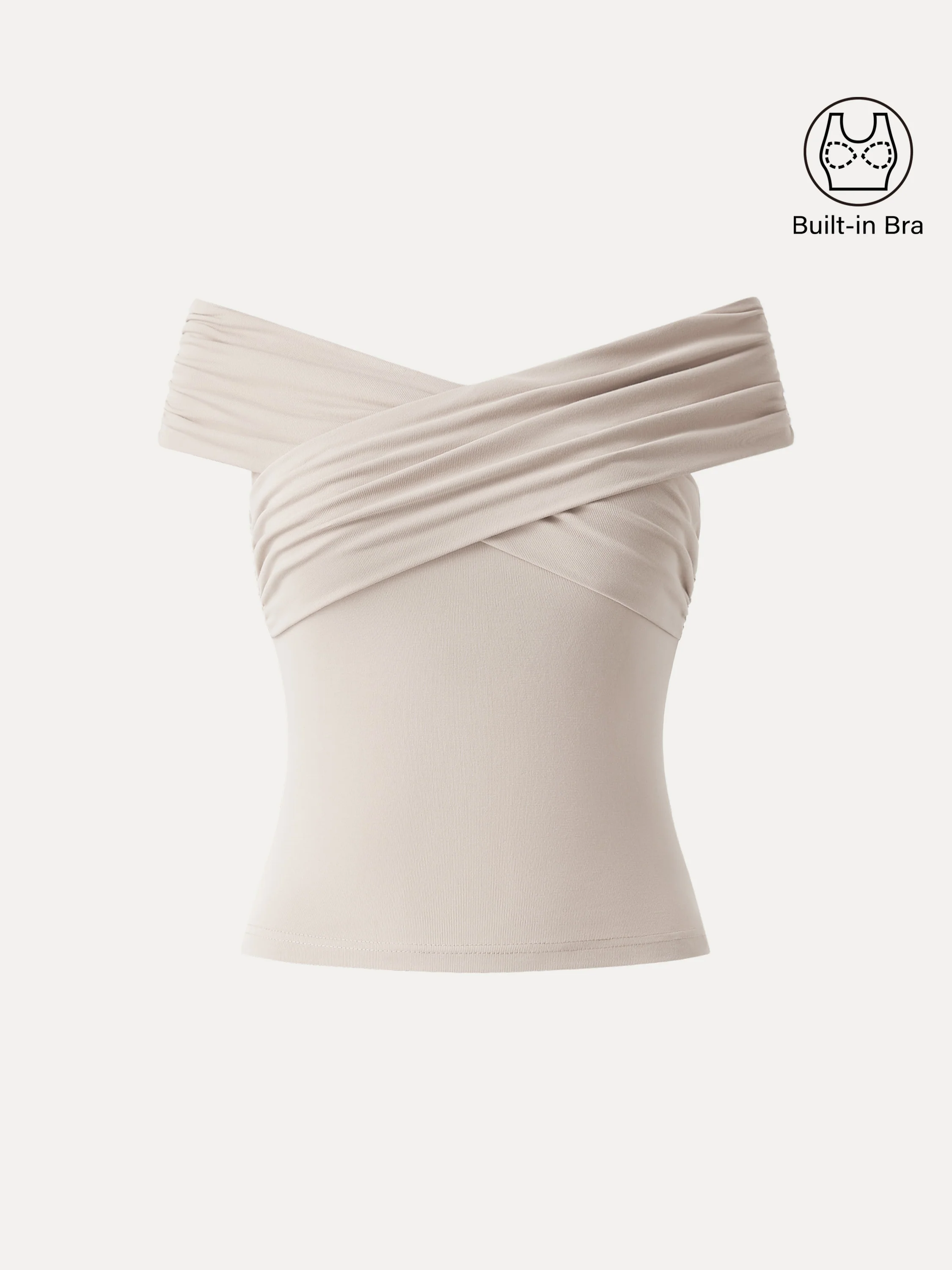 Criss Cross Off Shoulder New Airy Bra Top - Image 23