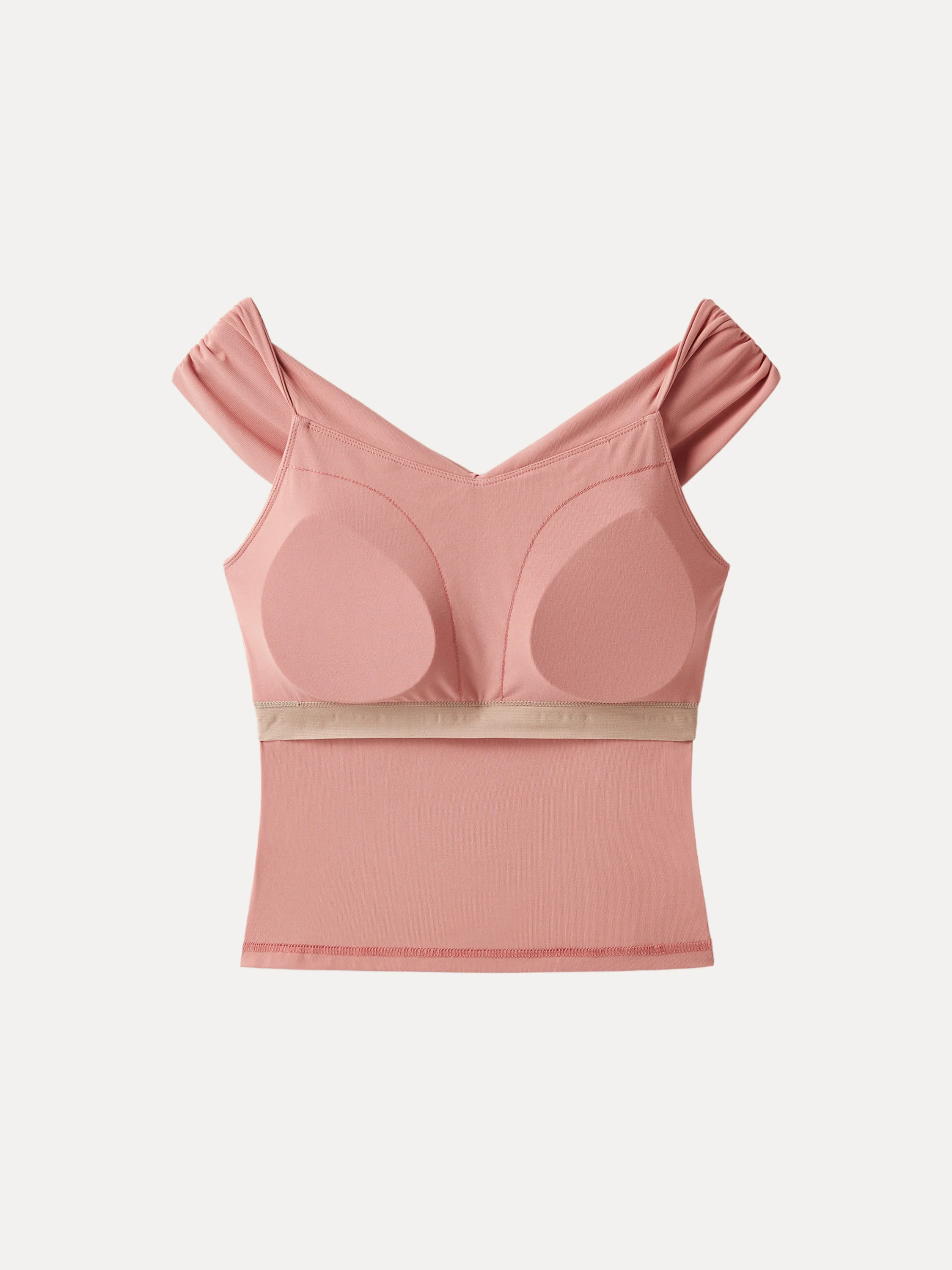 Criss Cross Off Shoulder New Airy Bra Top - Image 26