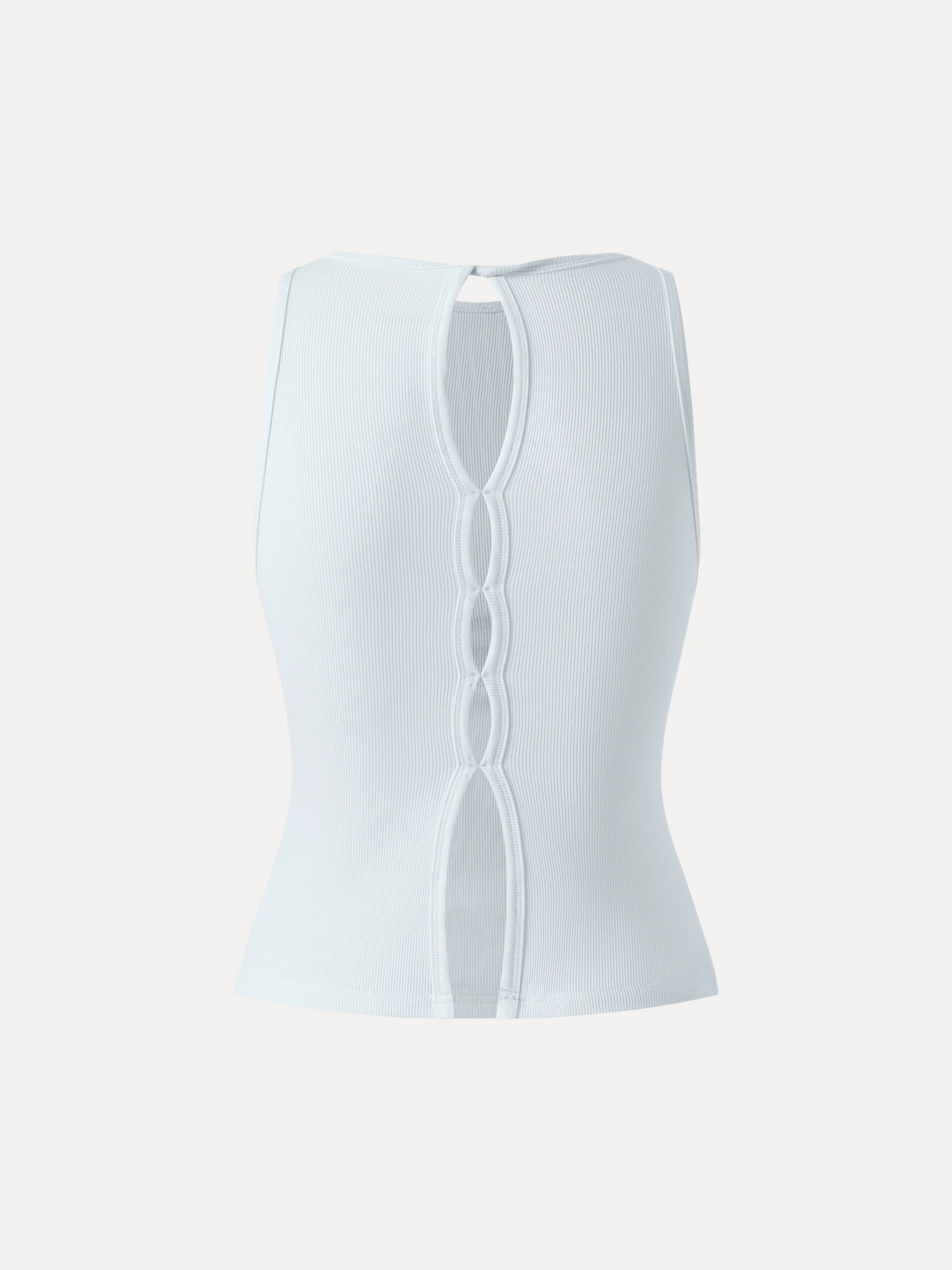 Crewneck Cut-out Bandless Bra Tank - Image 8