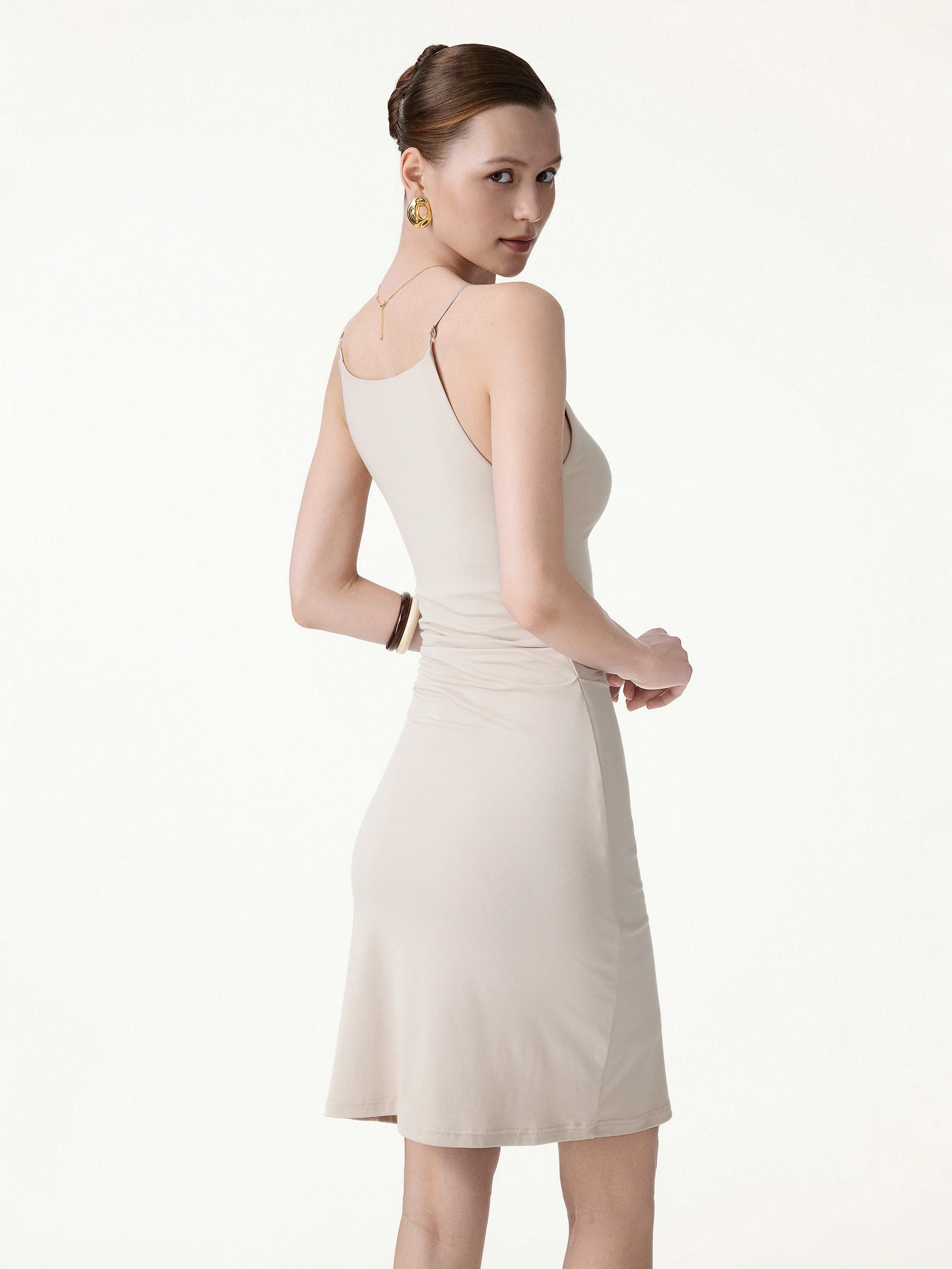 CoolTouch A-Line Rcuhed Mini Bra Dress - Image 8
