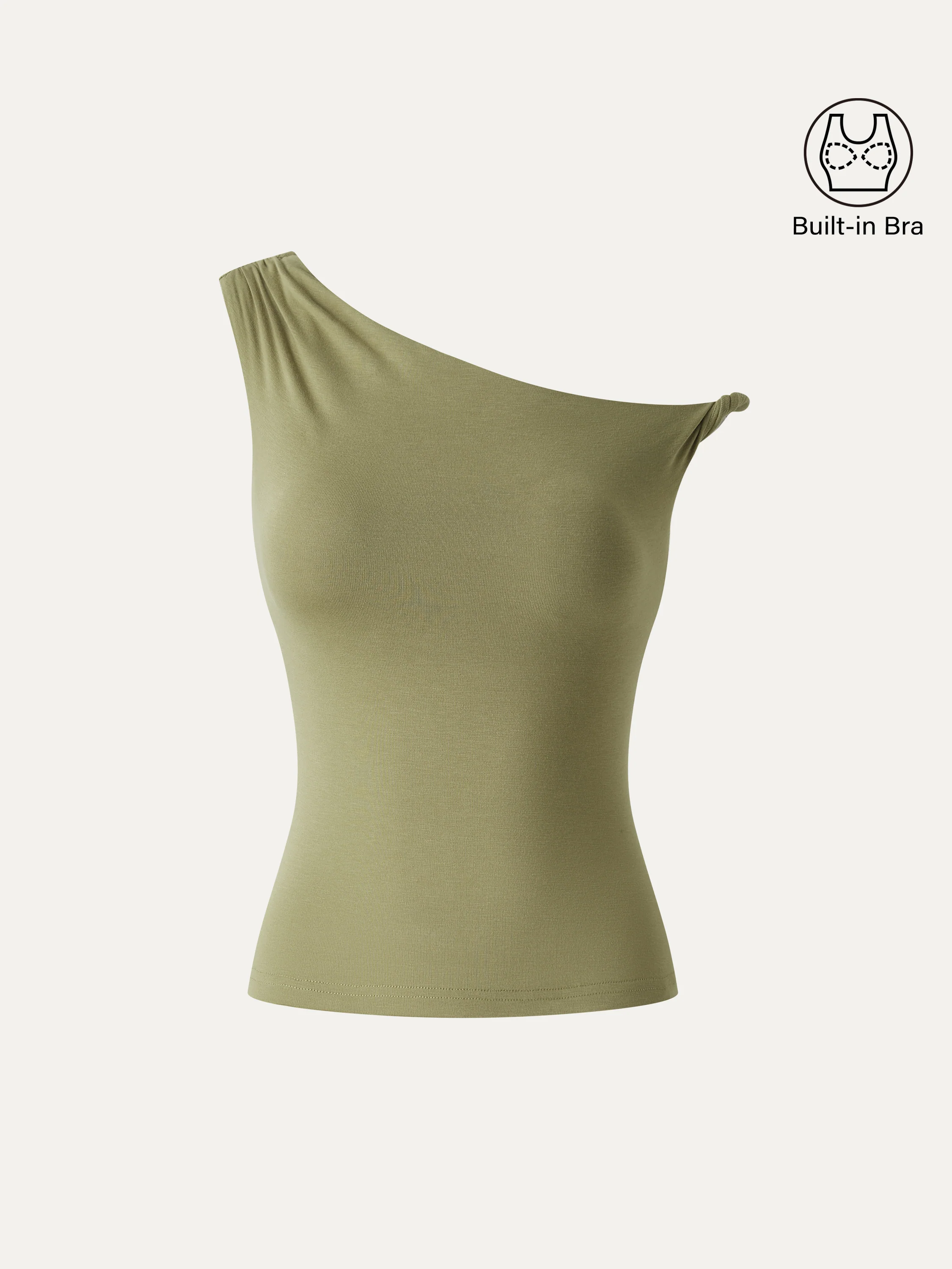 CoolTouch Asymmetrical Shoulder Bra Top - Image 9