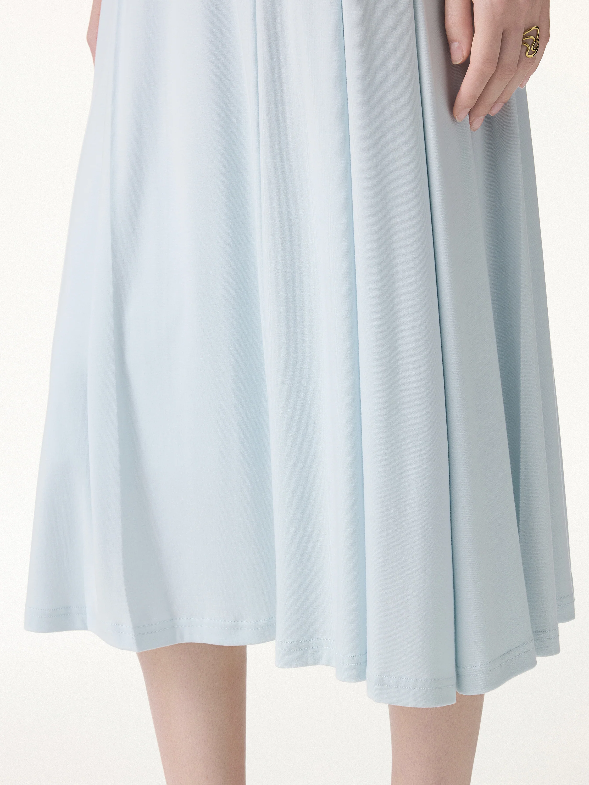 CoolTouch Circle Flare Midi Skirt with Pockets - Image 7