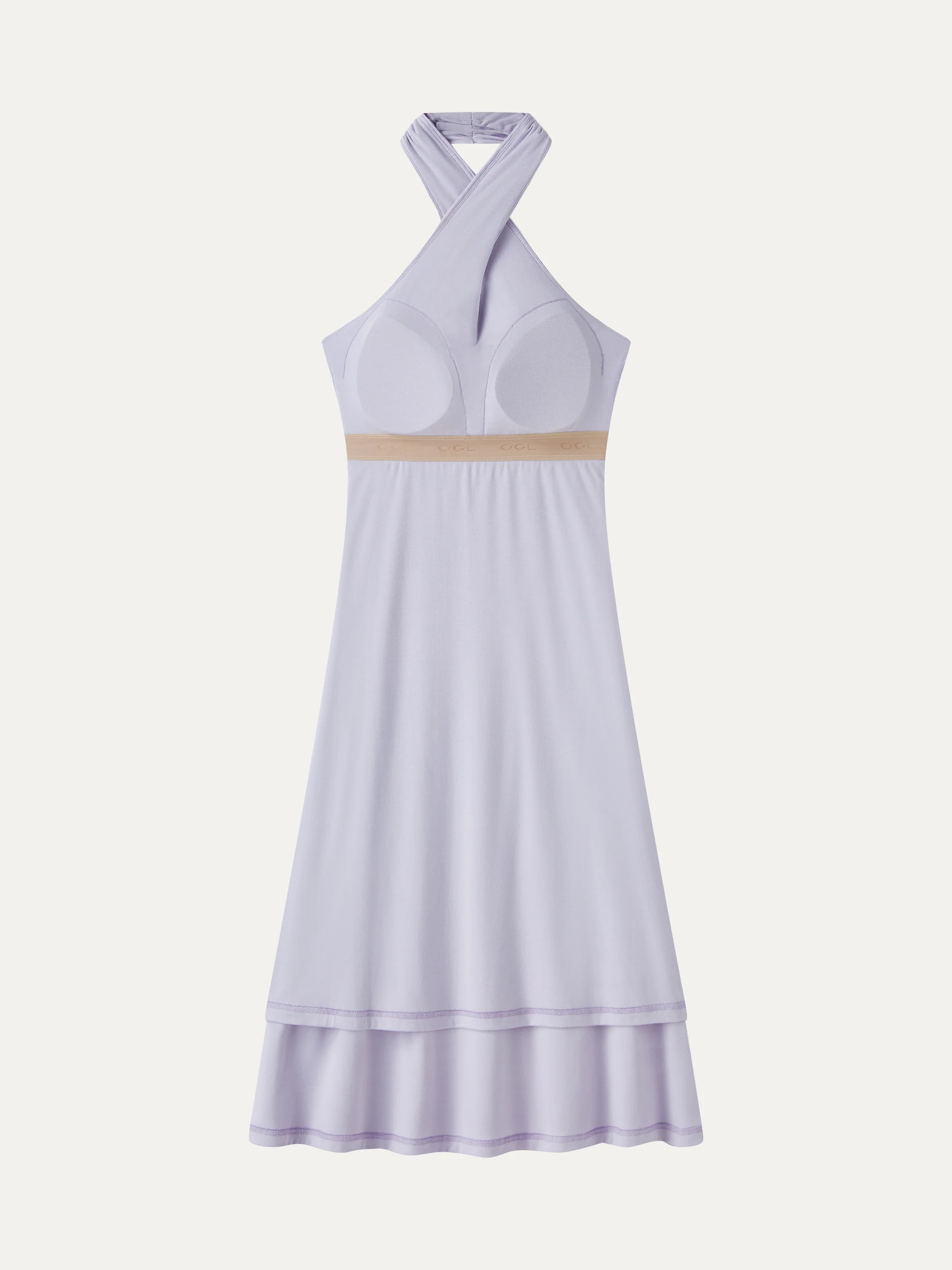 CoolTouch Criss-Cross Halter Open-Back Midi Bra Dress - Image 8