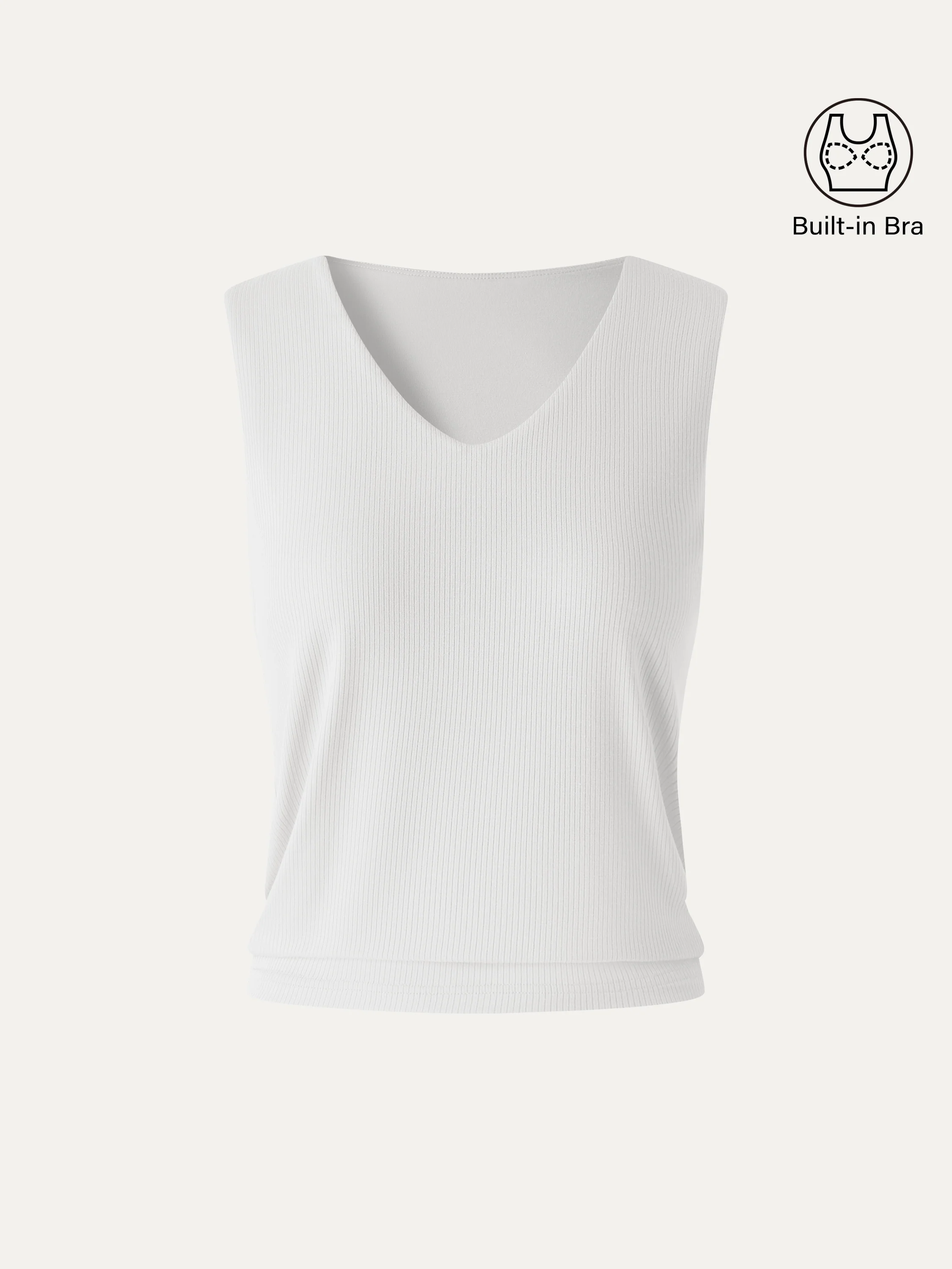 CoolTouch Ease V-Neck Wide Shoulder Bra Tank - Image 10