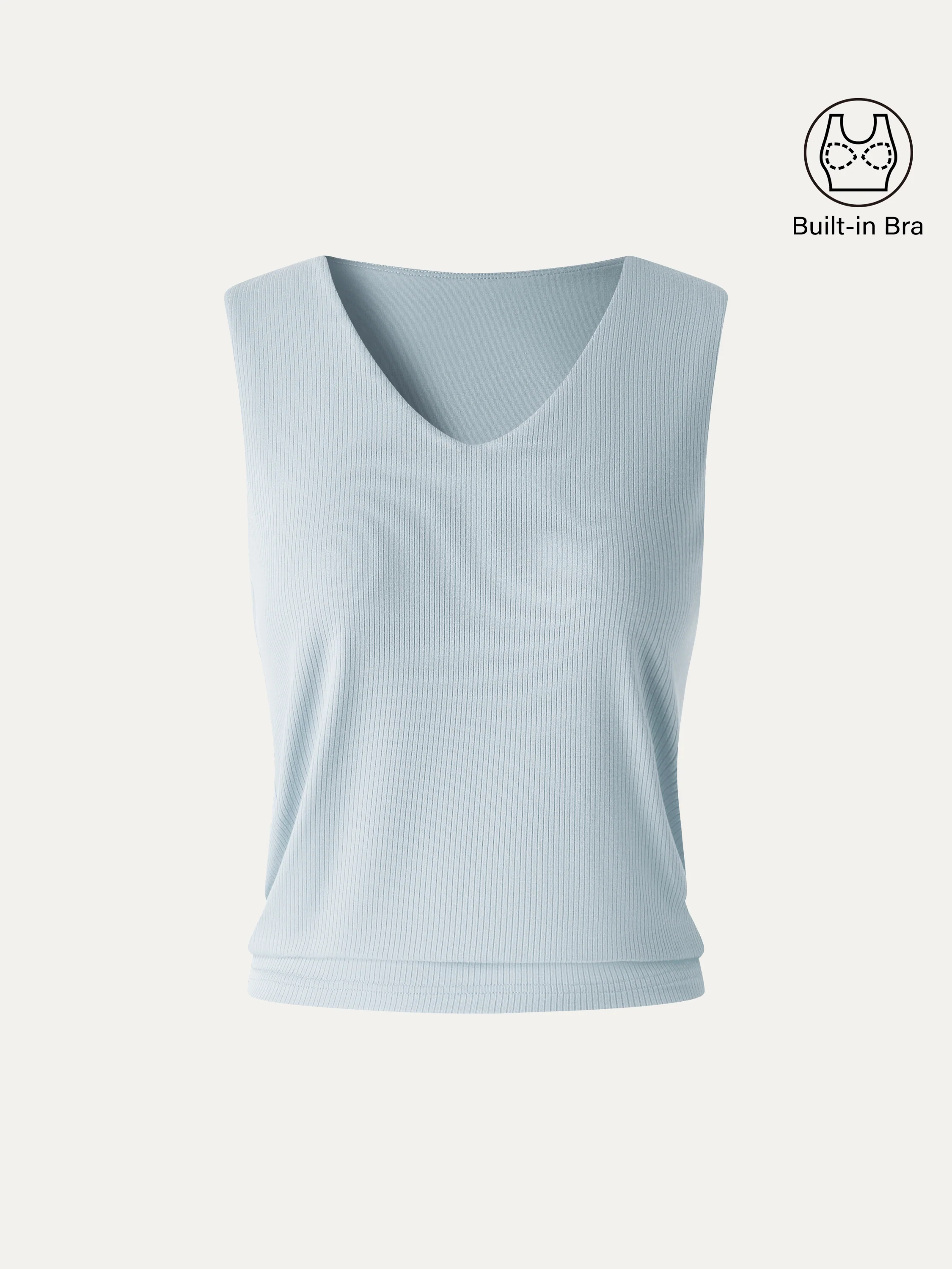 CoolTouch Ease V-Neck Wide Shoulder Bra Tank - Image 11