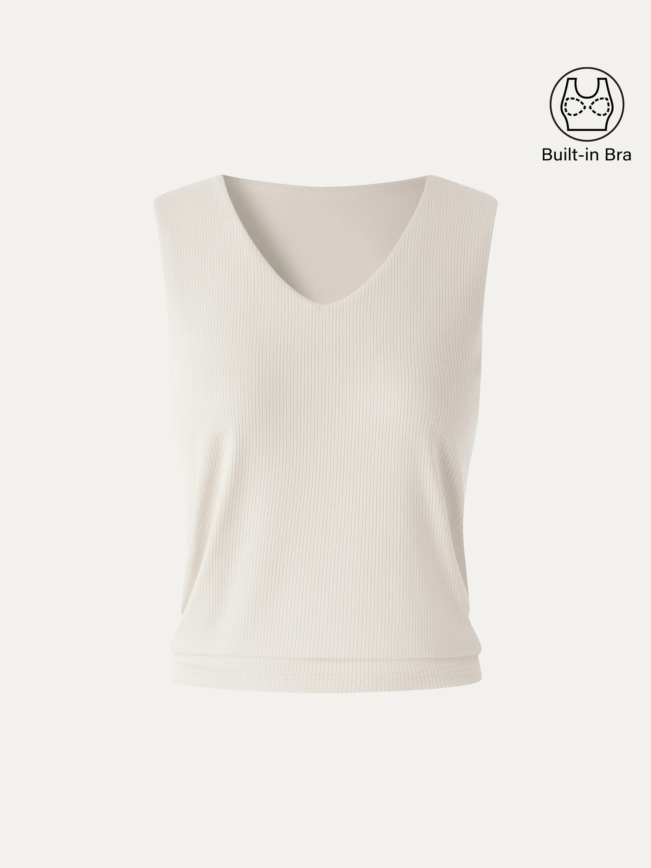 CoolTouch Ease V-Neck Wide Shoulder Bra Tank - Image 12