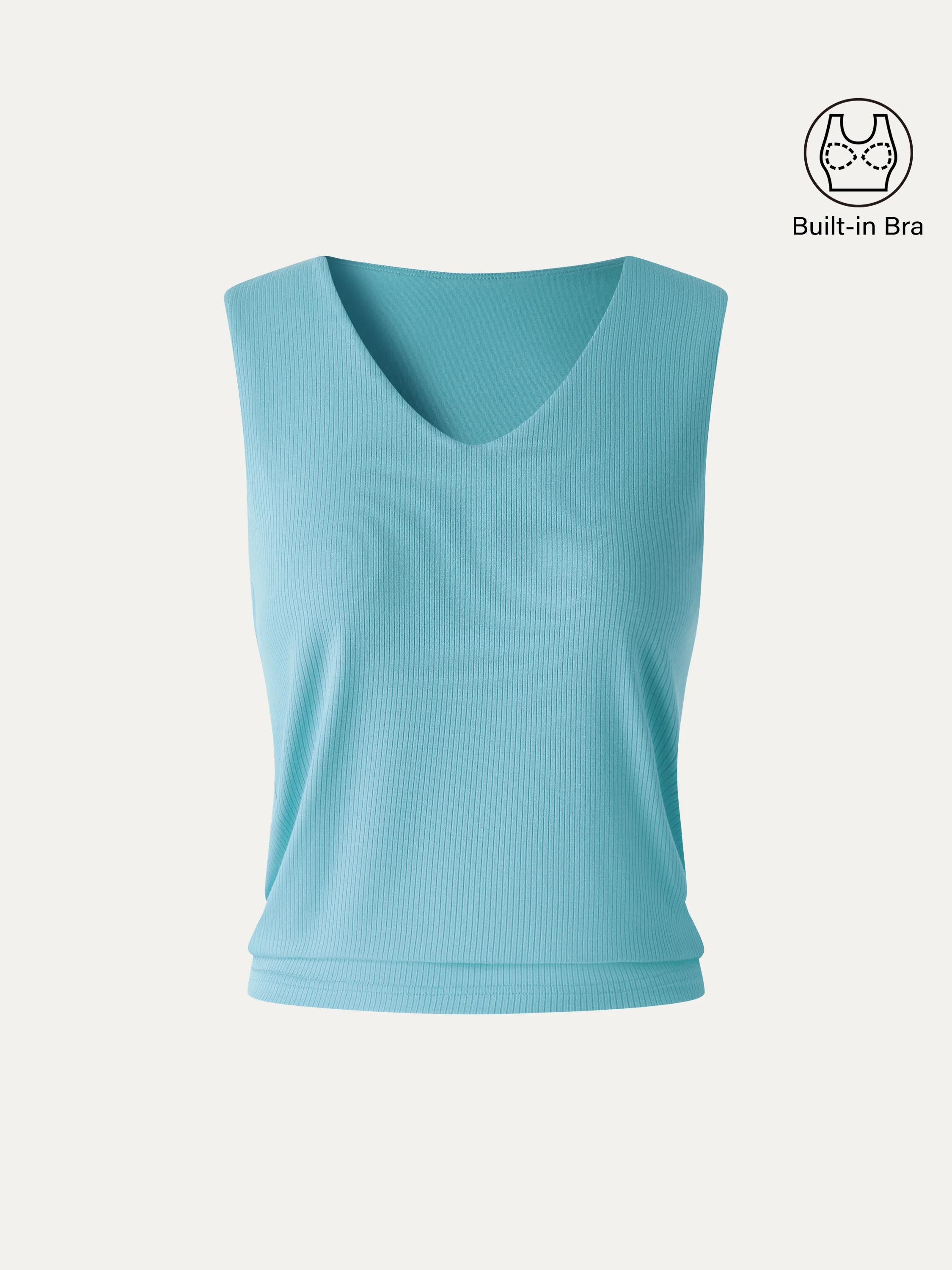 CoolTouch Ease V-Neck Wide Shoulder Bra Tank - Image 13