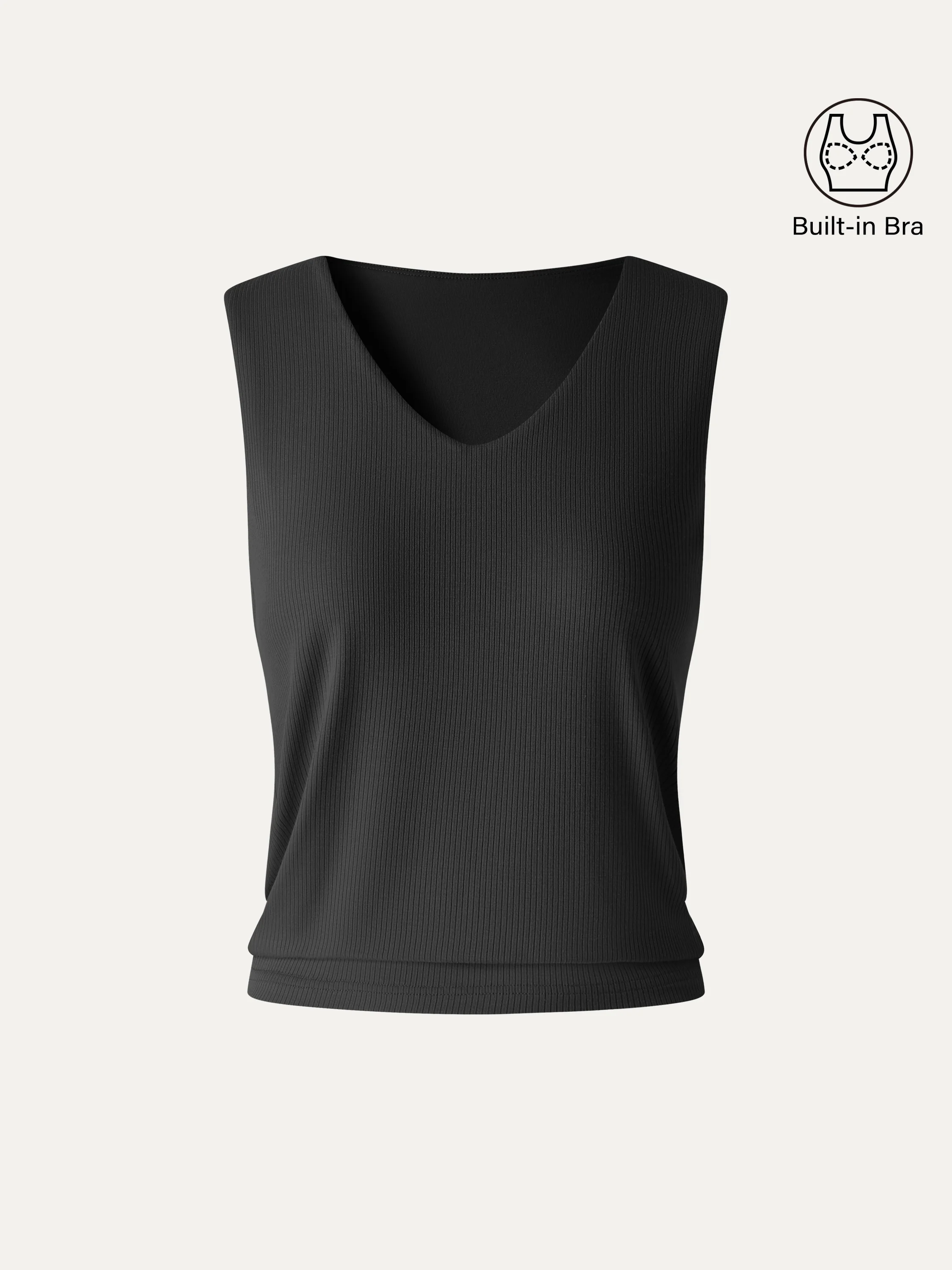 CoolTouch Ease V-Neck Wide Shoulder Bra Tank - Image 14