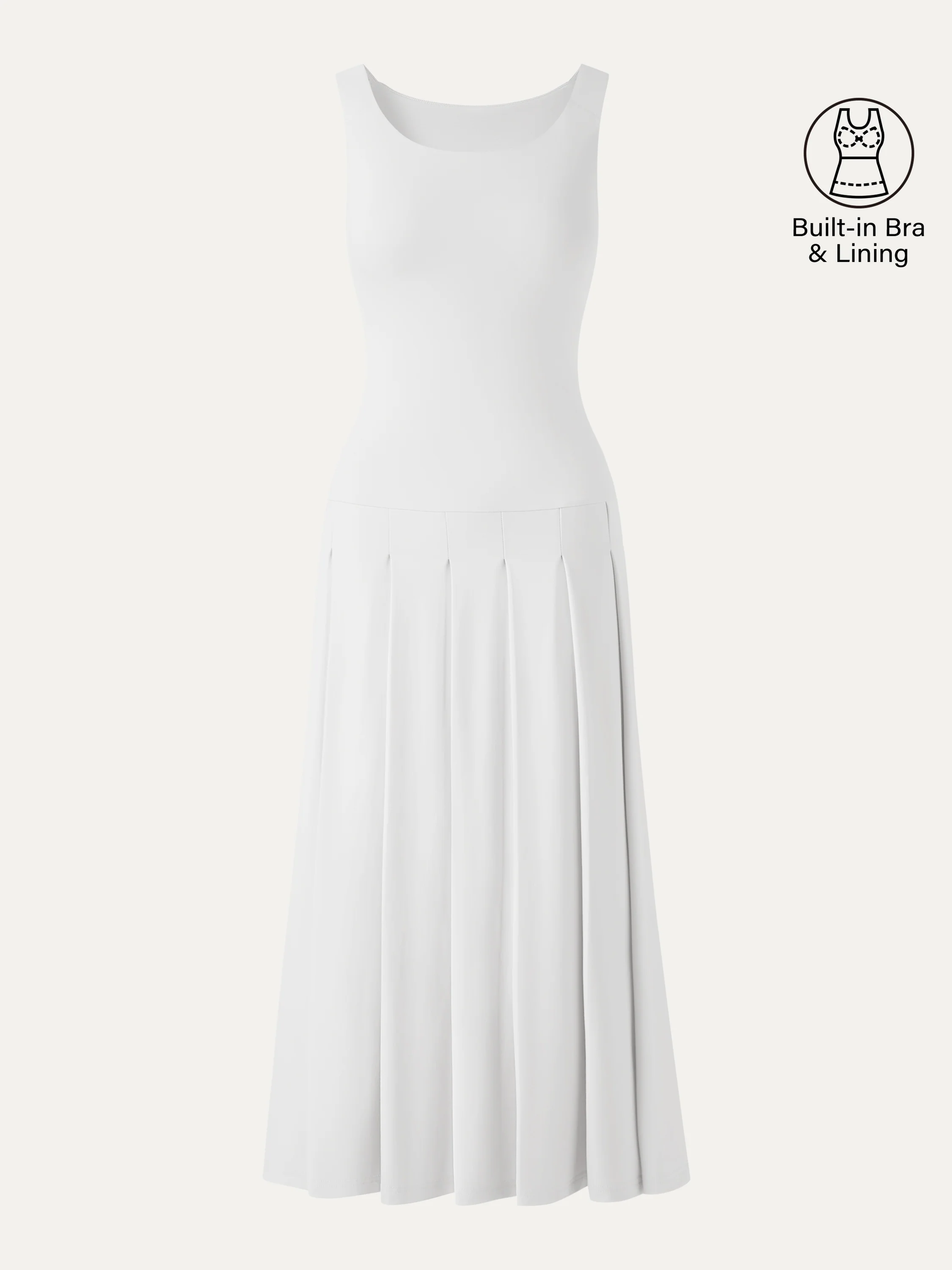 CoolTouch Multi-Wear Pleated Midi Bra Dress - Image 13