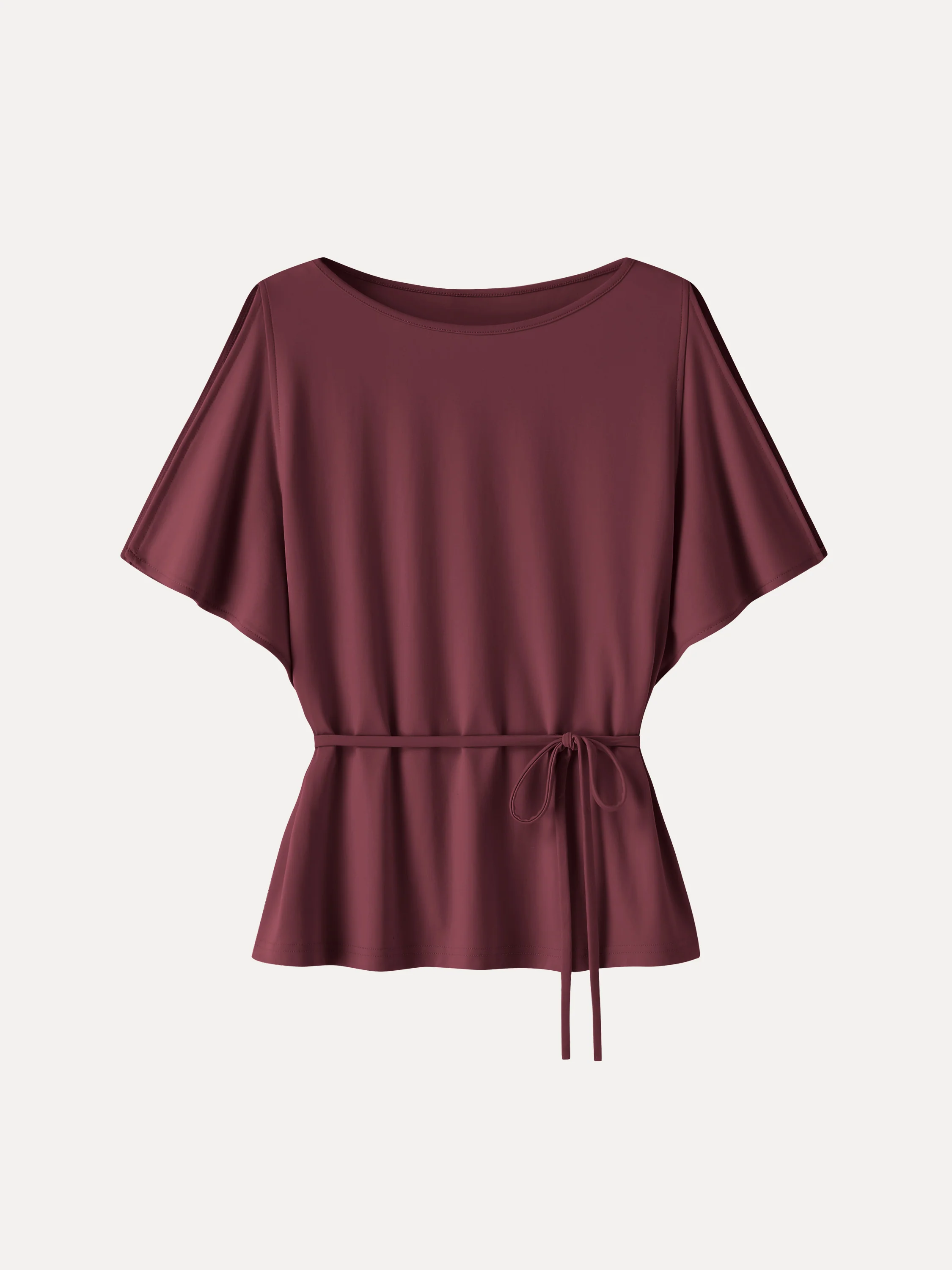 CoolTouch Relaxed Boatneck Self-Tie Top - Image 10