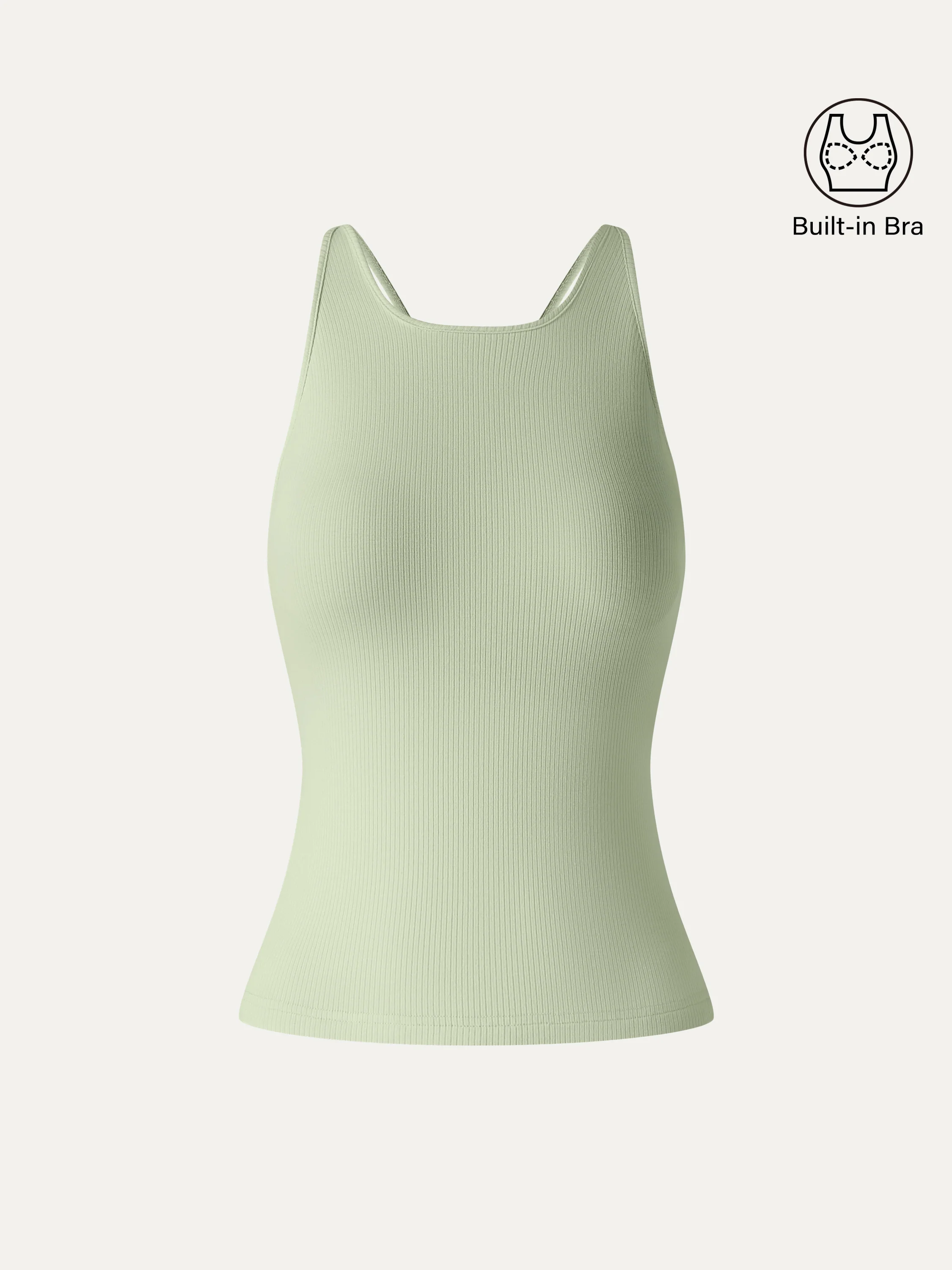 CoolTouch Ribbed Racer Back Bra Tank - Image 13