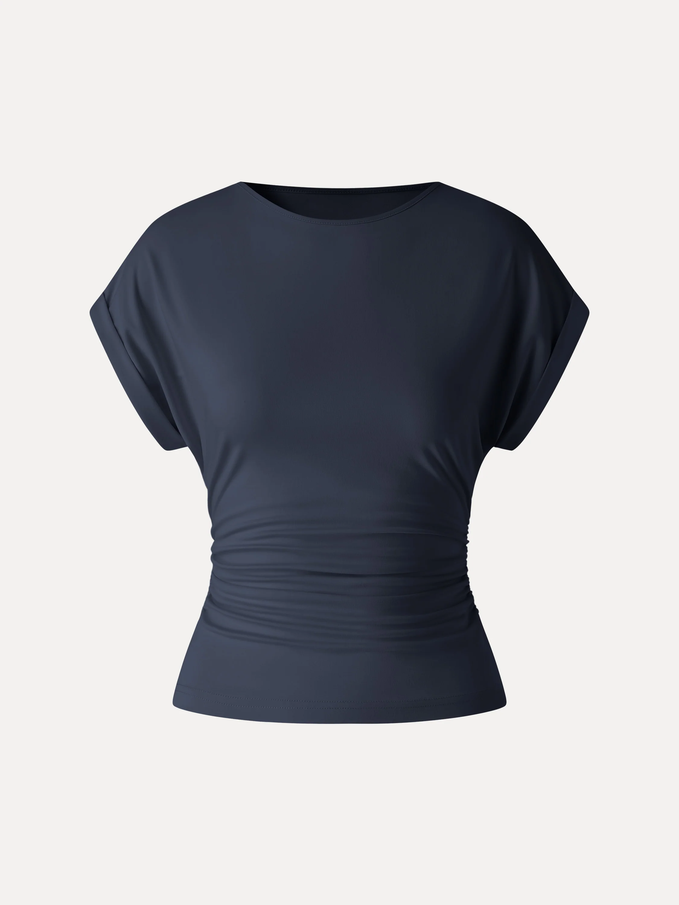 CoolTouch Round Neck Ruched Tee - Image 15