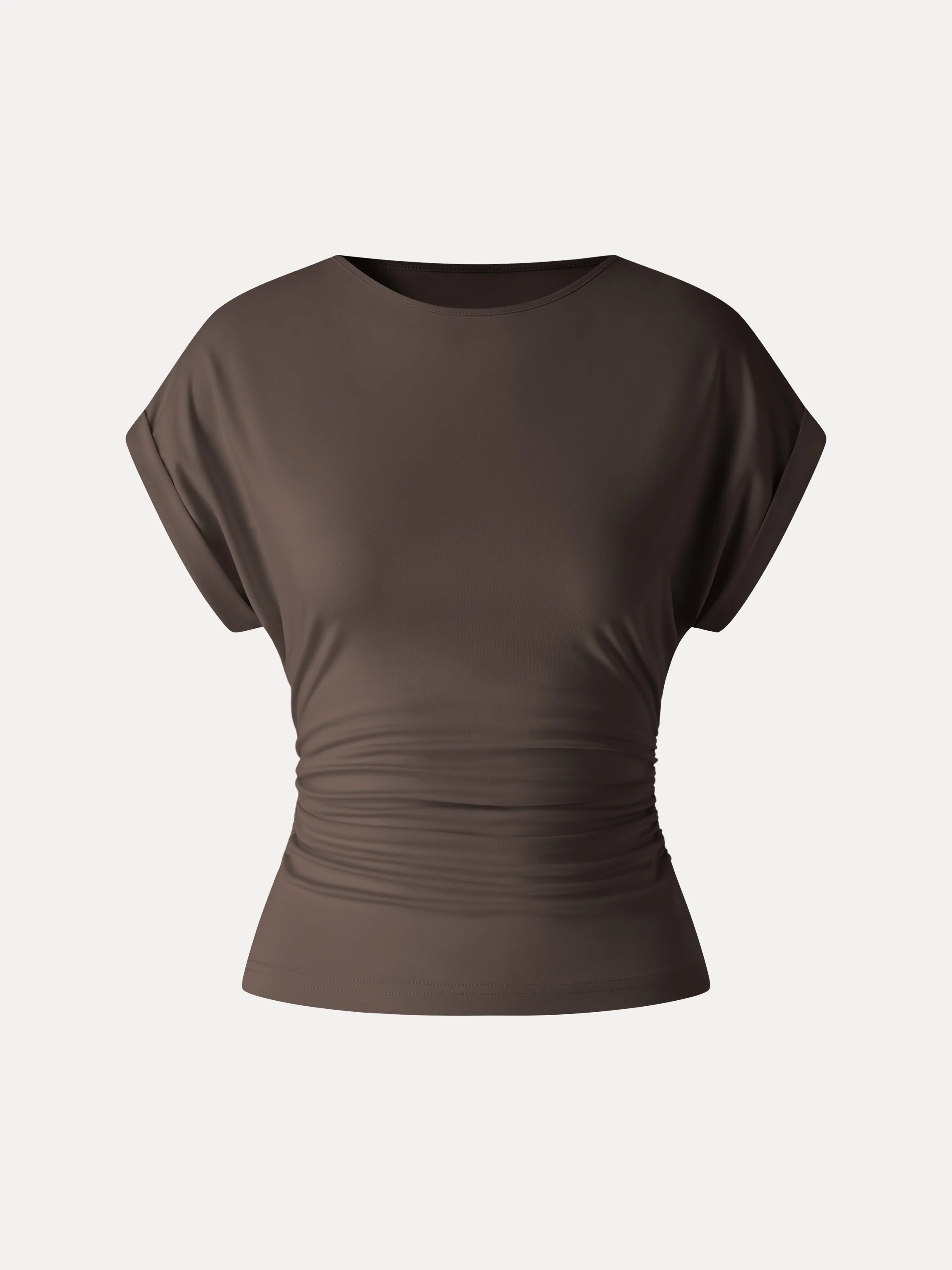 CoolTouch Round Neck Ruched Tee - Image 16