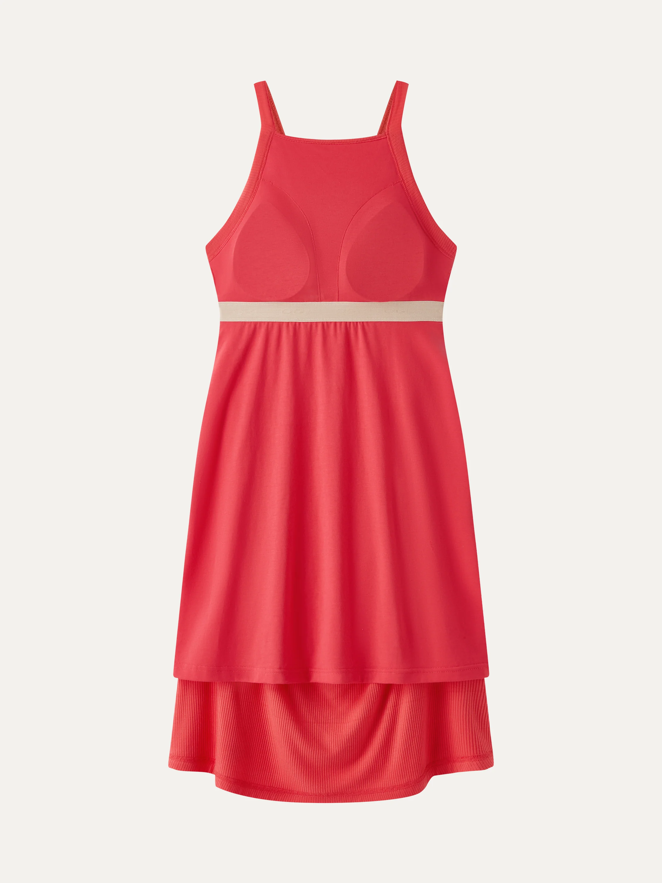 CoolTouch Square Neck Ruched Mini Bra Dress - Image 9