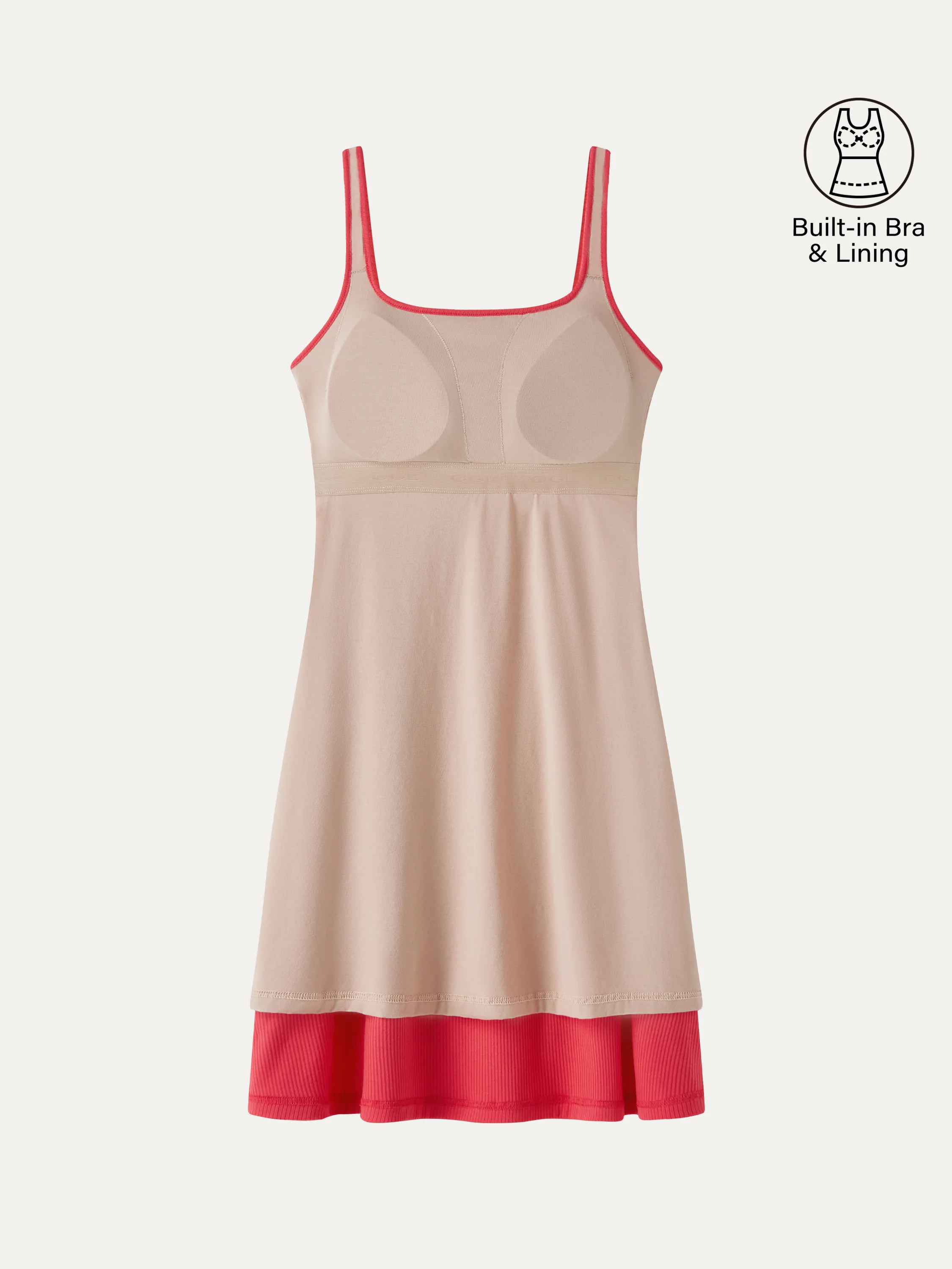 CoolTouch Square Neck Sleeveless Bra Dress - Image 7