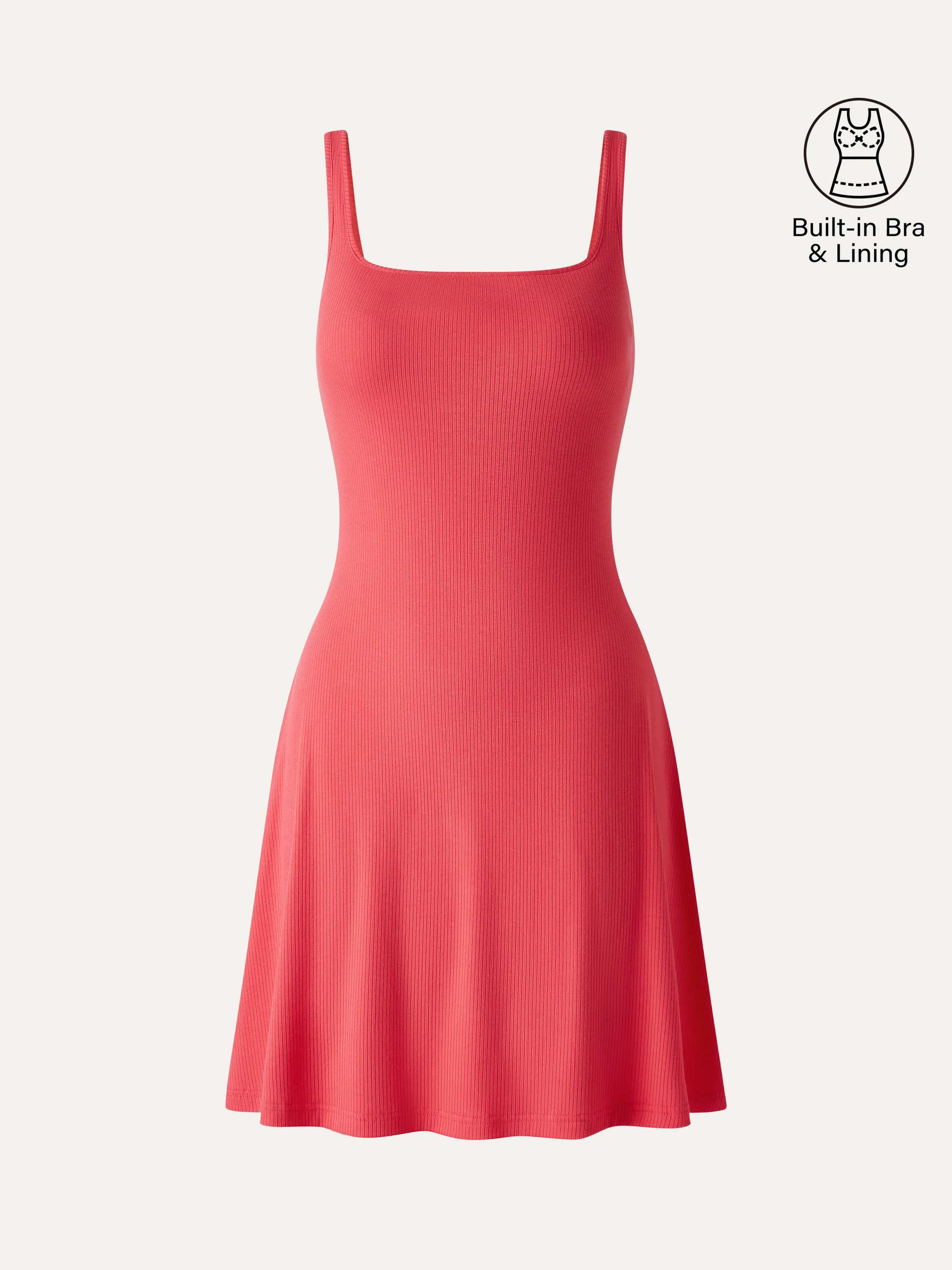 CoolTouch Square Neck Sleeveless Bra Dress - Image 9