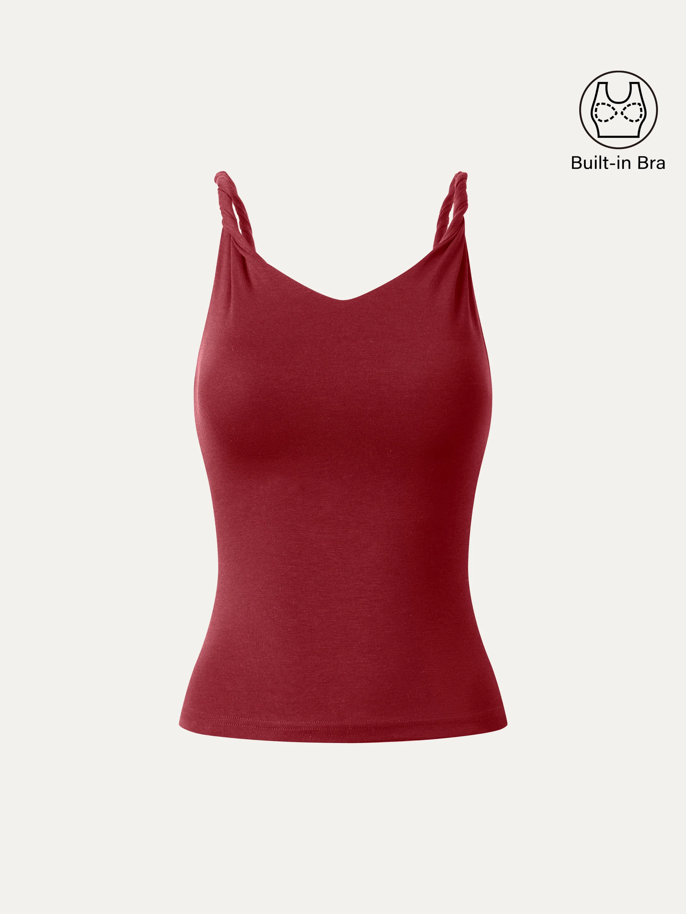 CoolTouch Twisted Strap V-Neck Bra Tank - Image 13