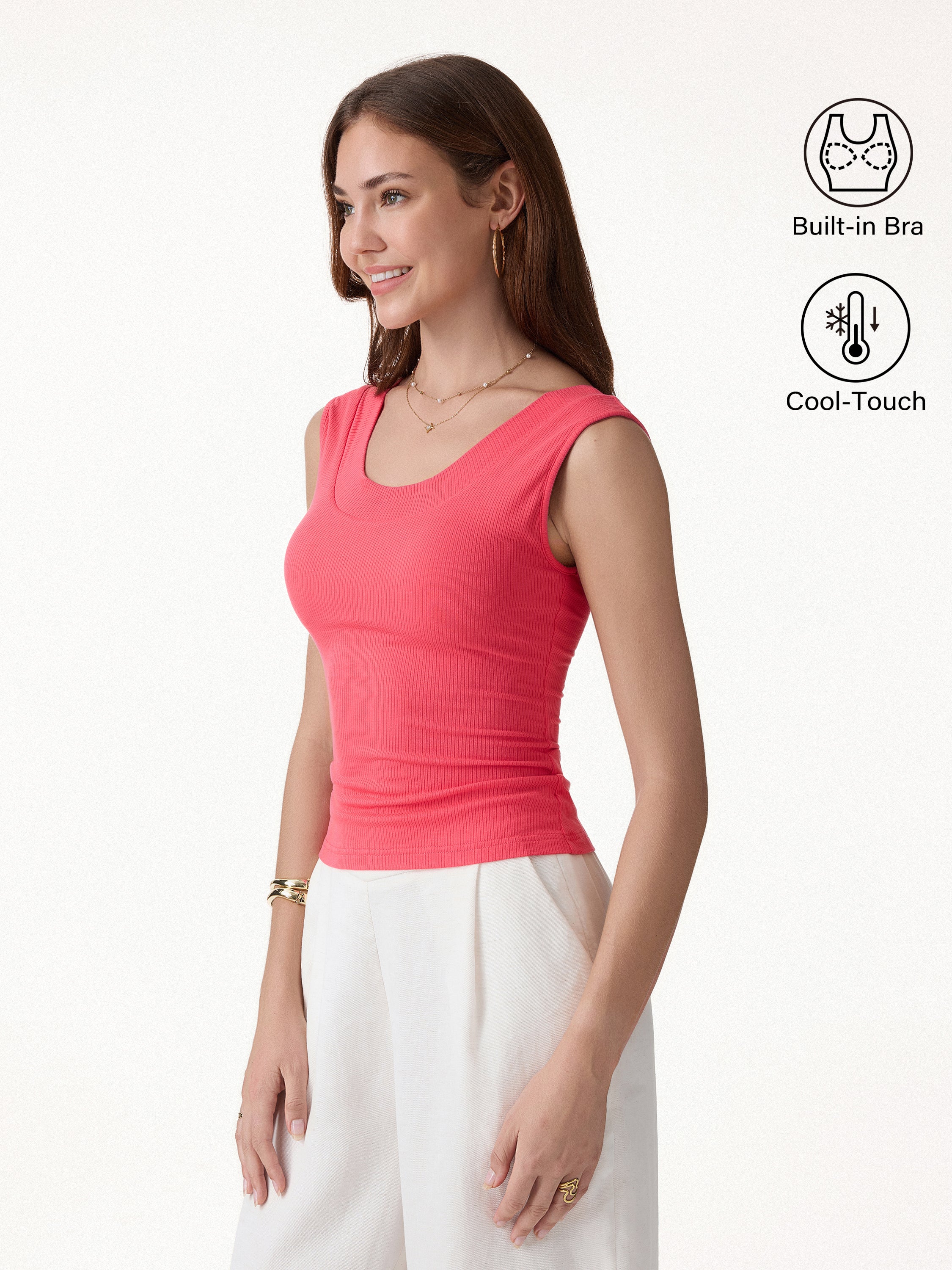 CoolTouch U-Neck Bra Tank - Image 4