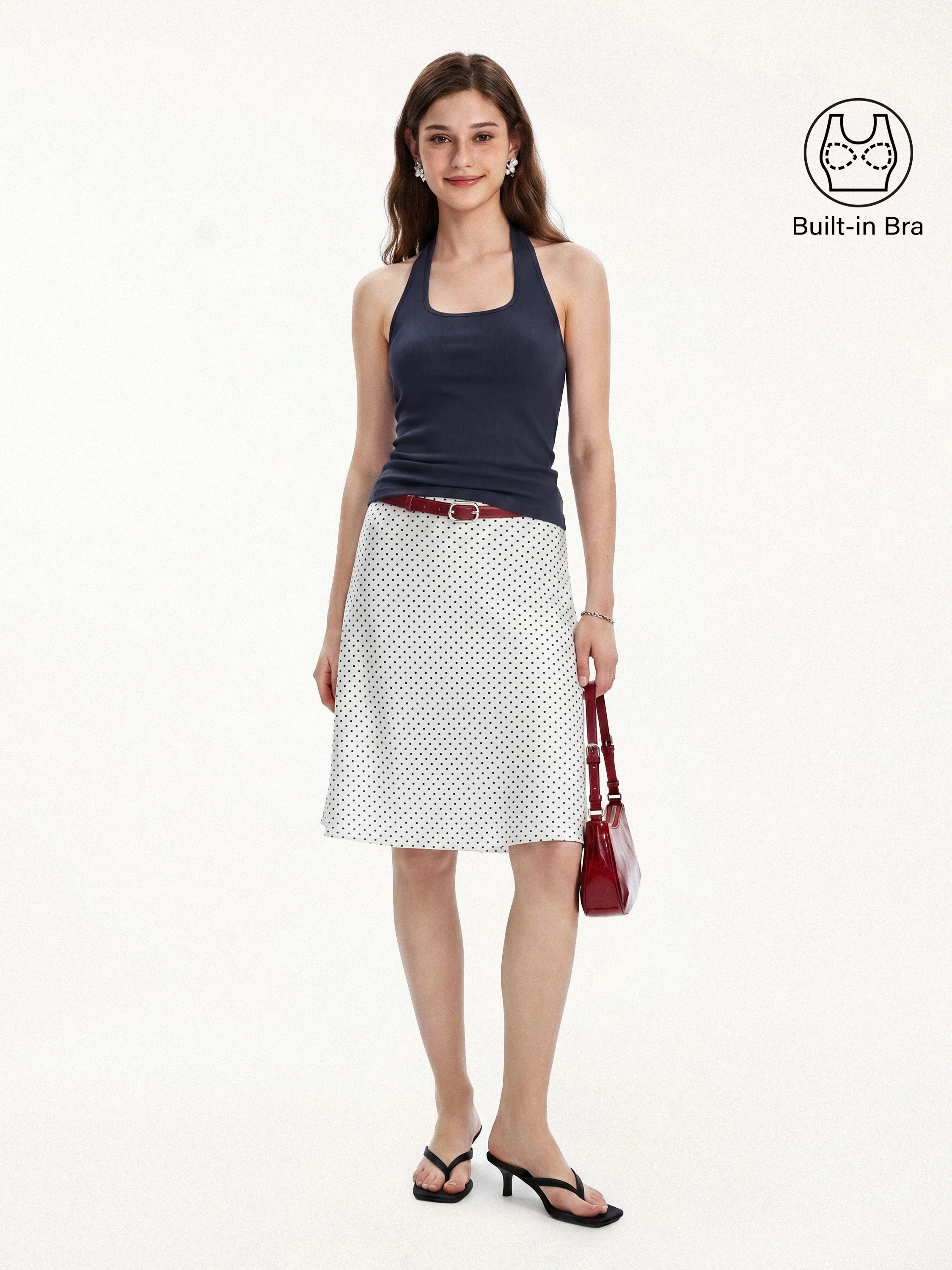 Cotton Square Halter Neck Bra Tank - Image 13