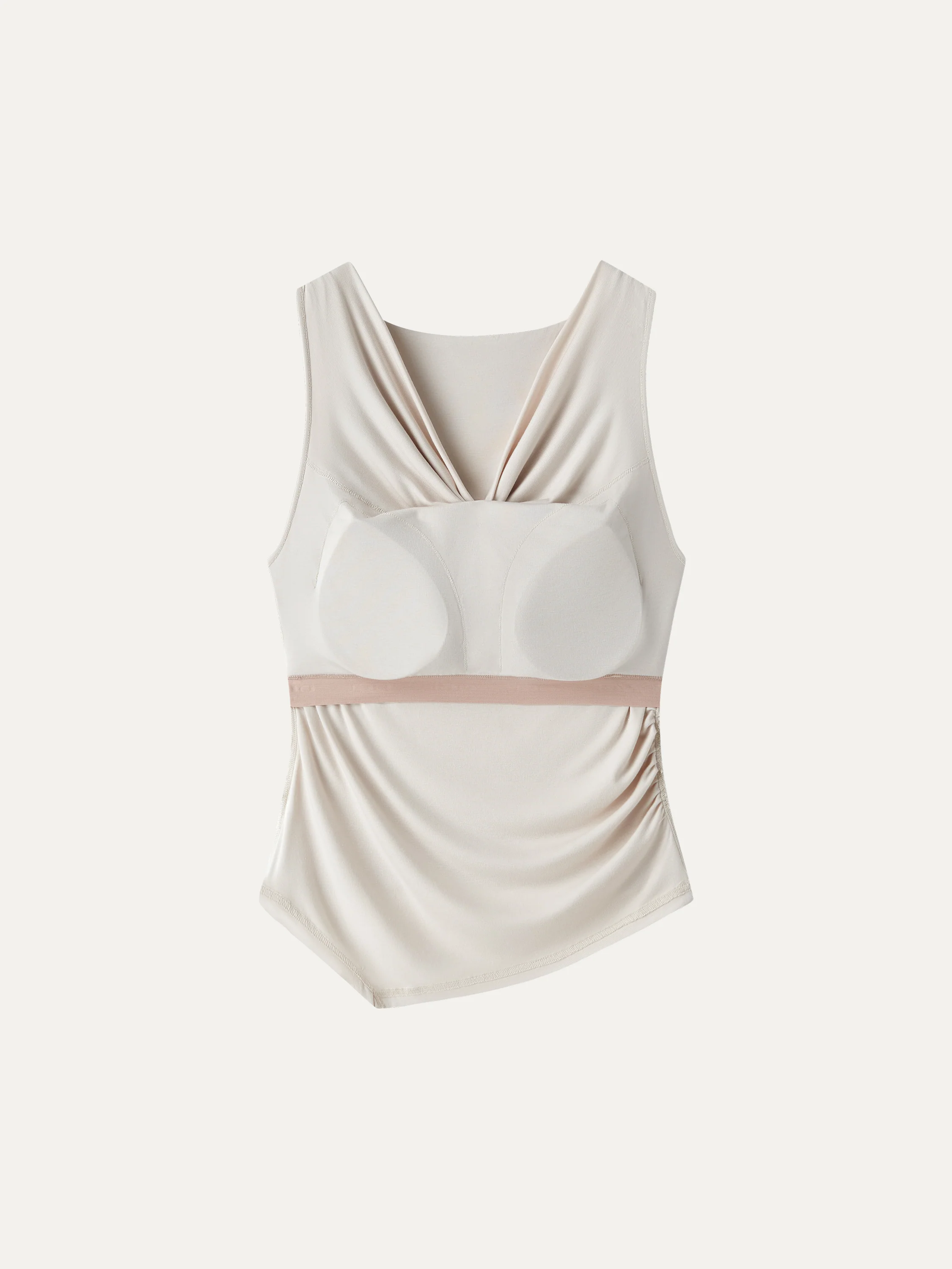 Cowl Neck Asymmetrical Sleeveless Bra Top - Image 8