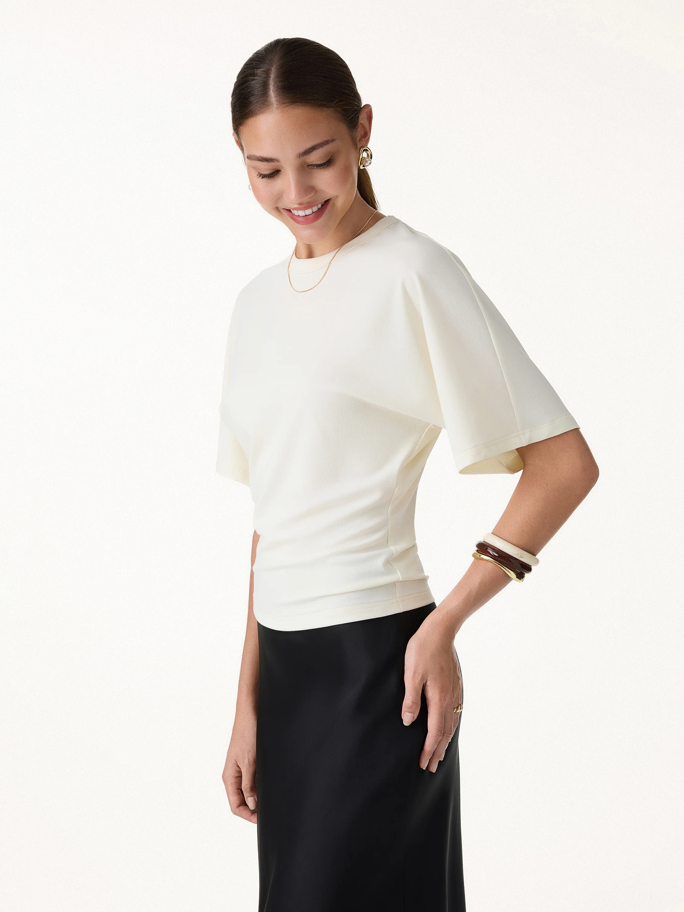 Elevated Cotton-Blend Essential Tee - Image 5