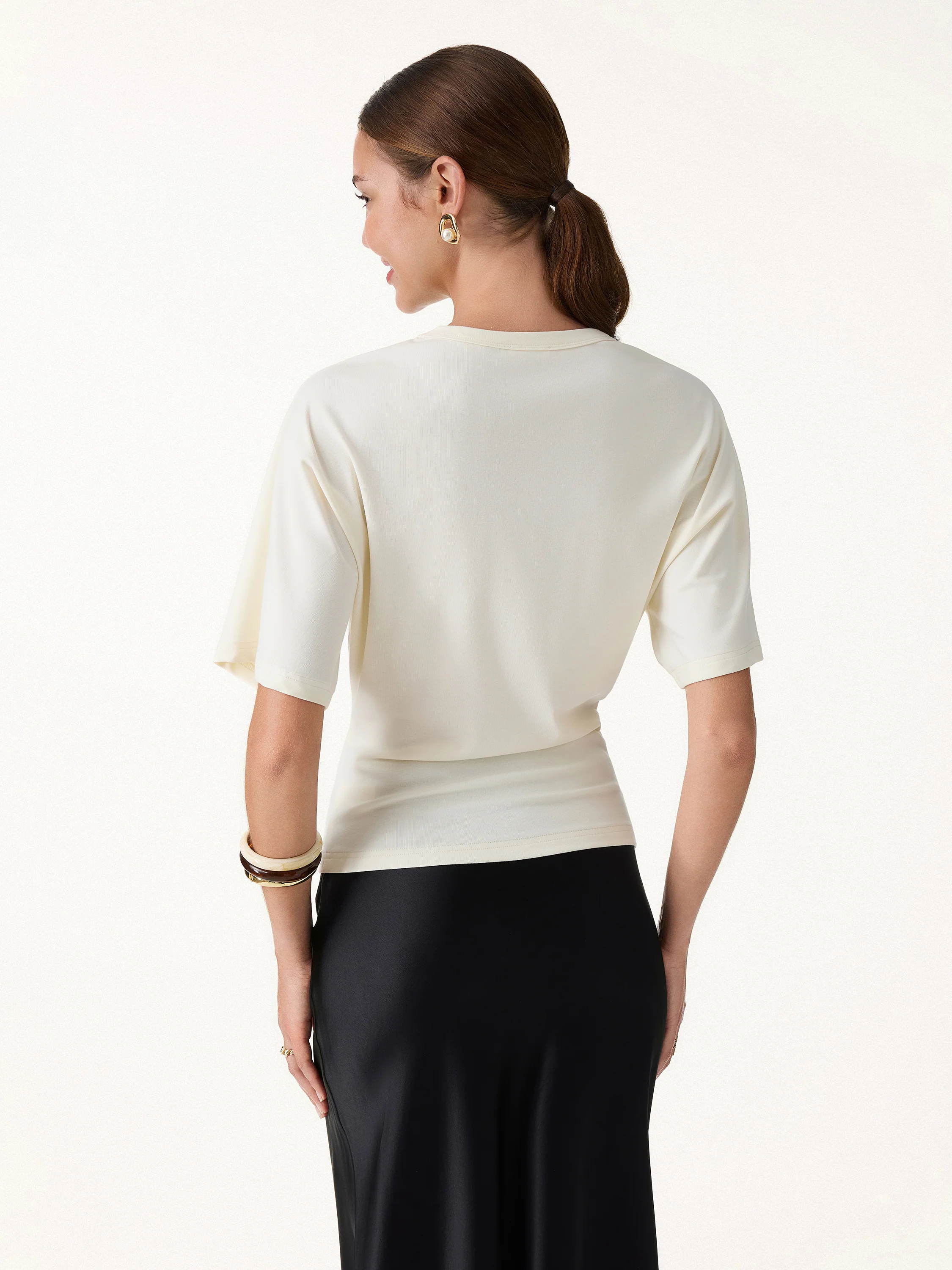 Elevated Cotton-Blend Essential Tee - Image 6