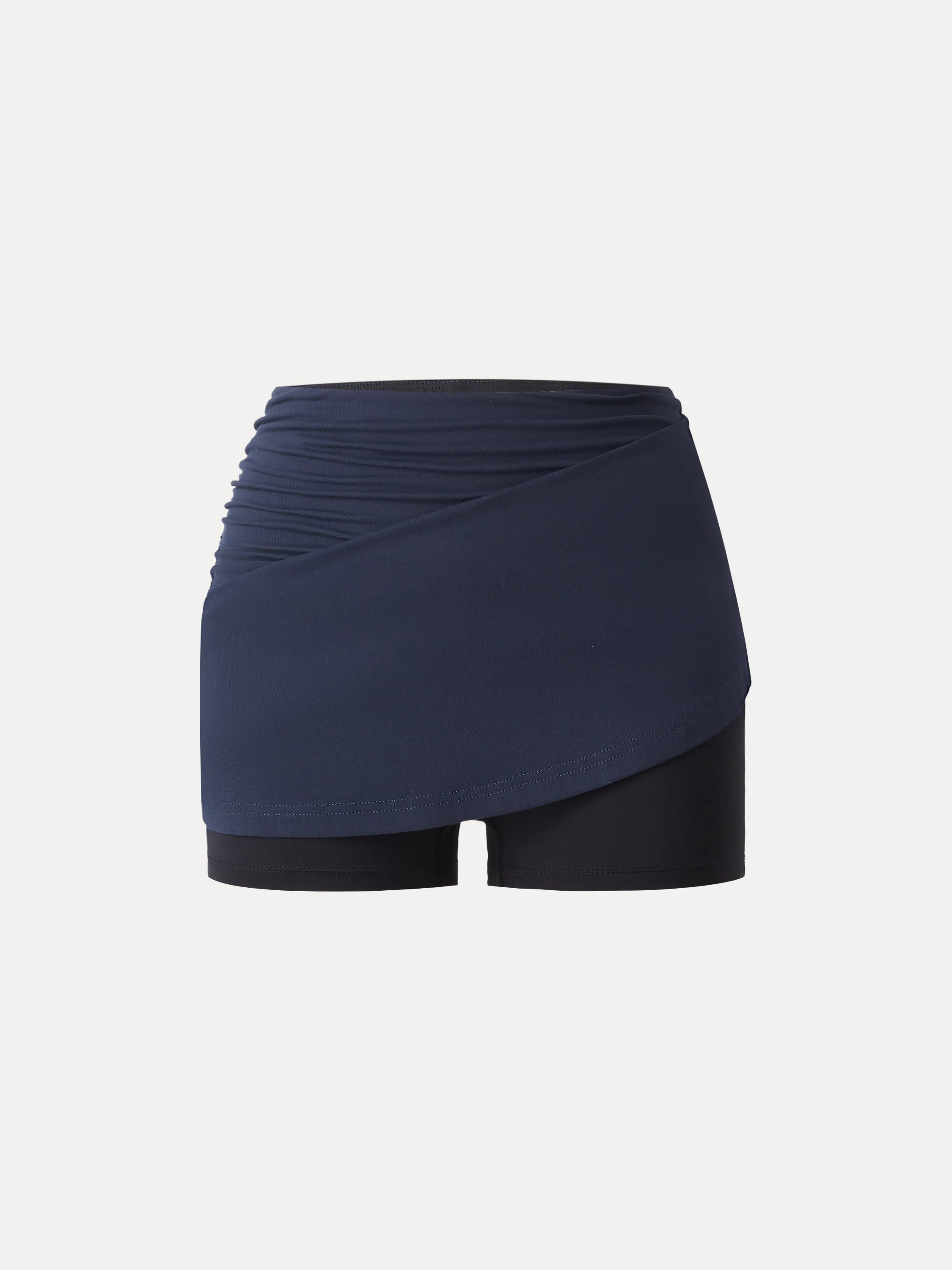Essential Ruched Mini Circle Skirt with Lined Shorts - Image 12