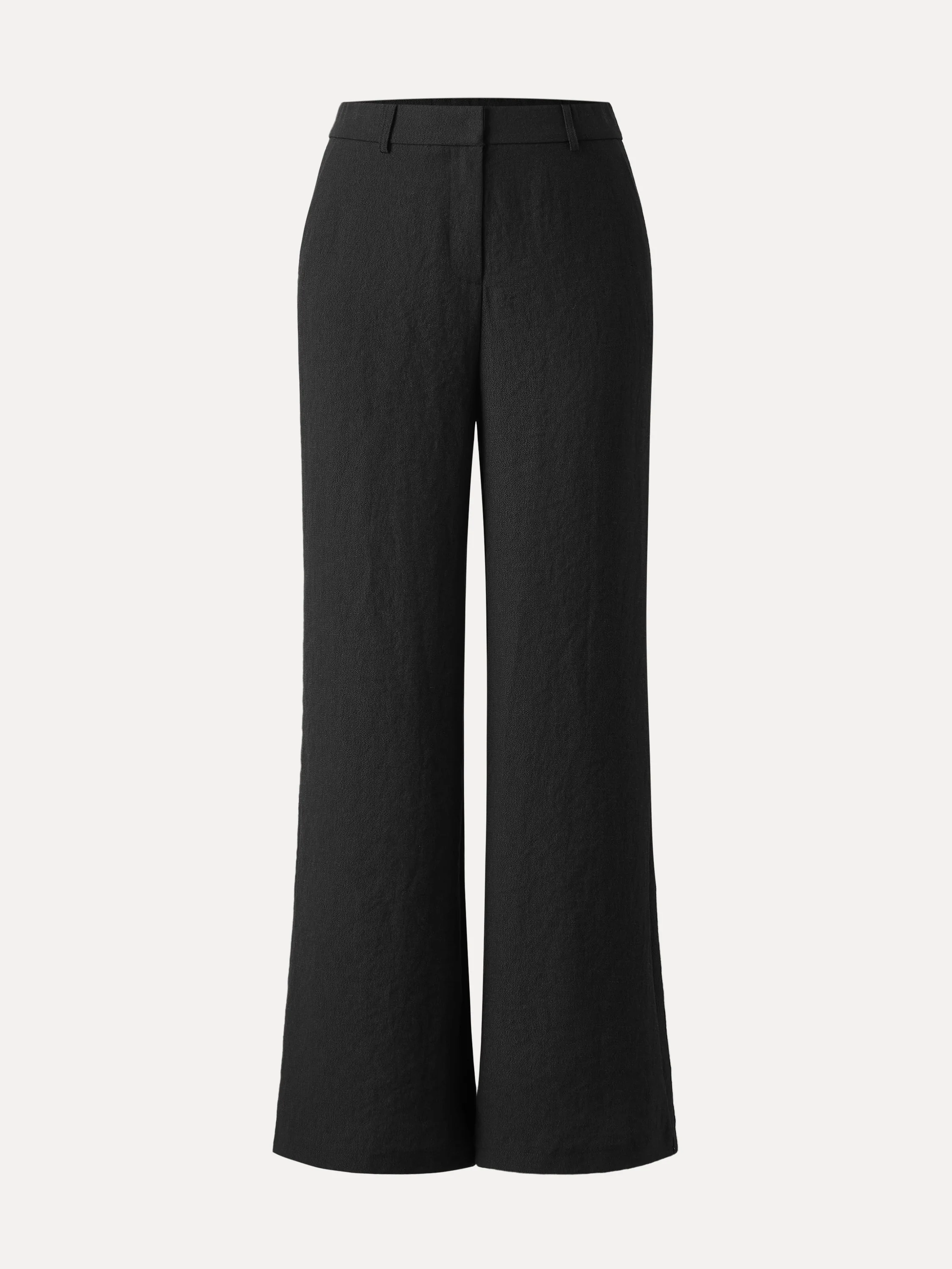 European Linen Mid Rise Flared Pant with Pockets - Image 15