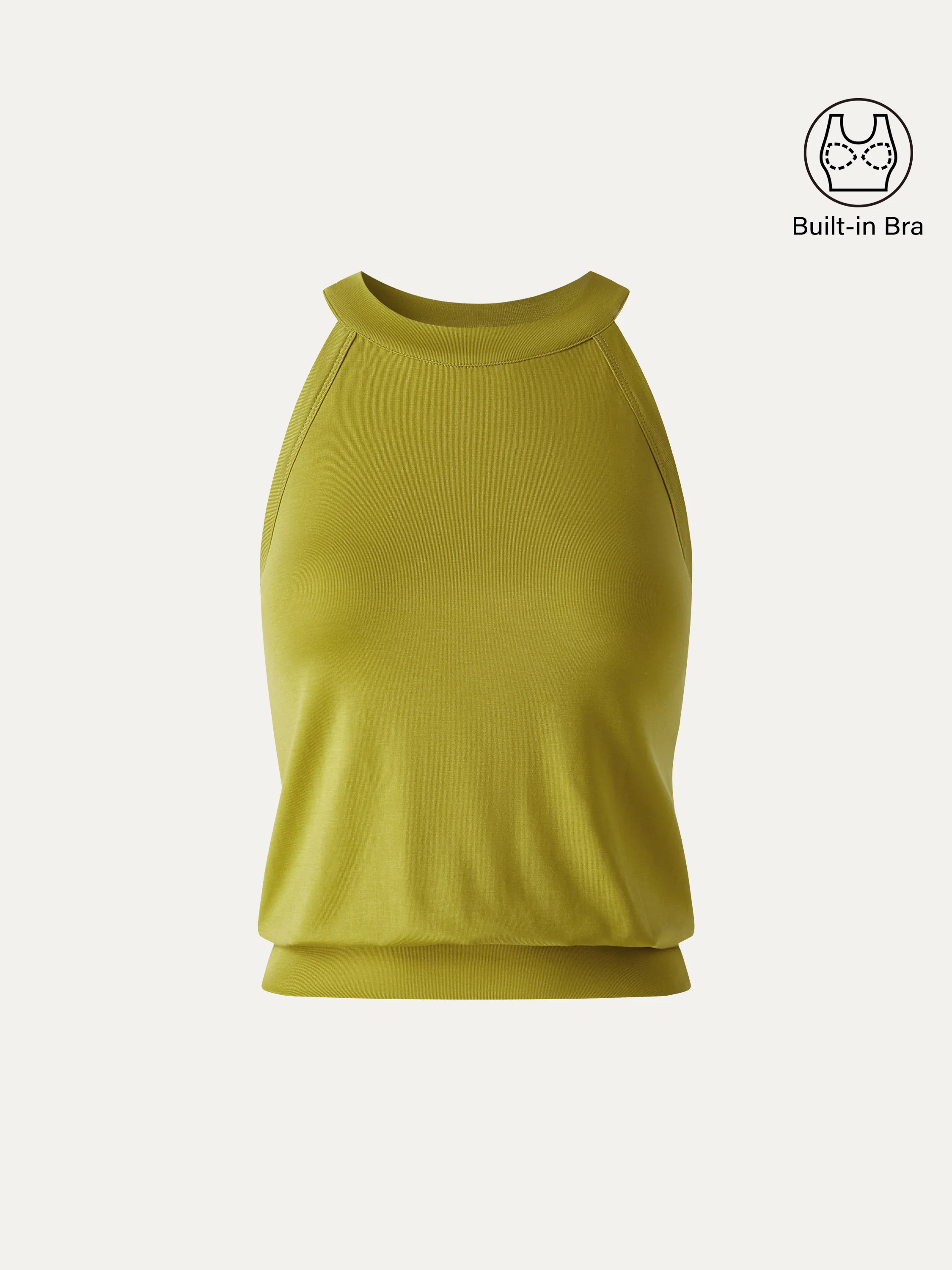 Halter Neck Banded Hem Bra Tank Bra Top - Image 10
